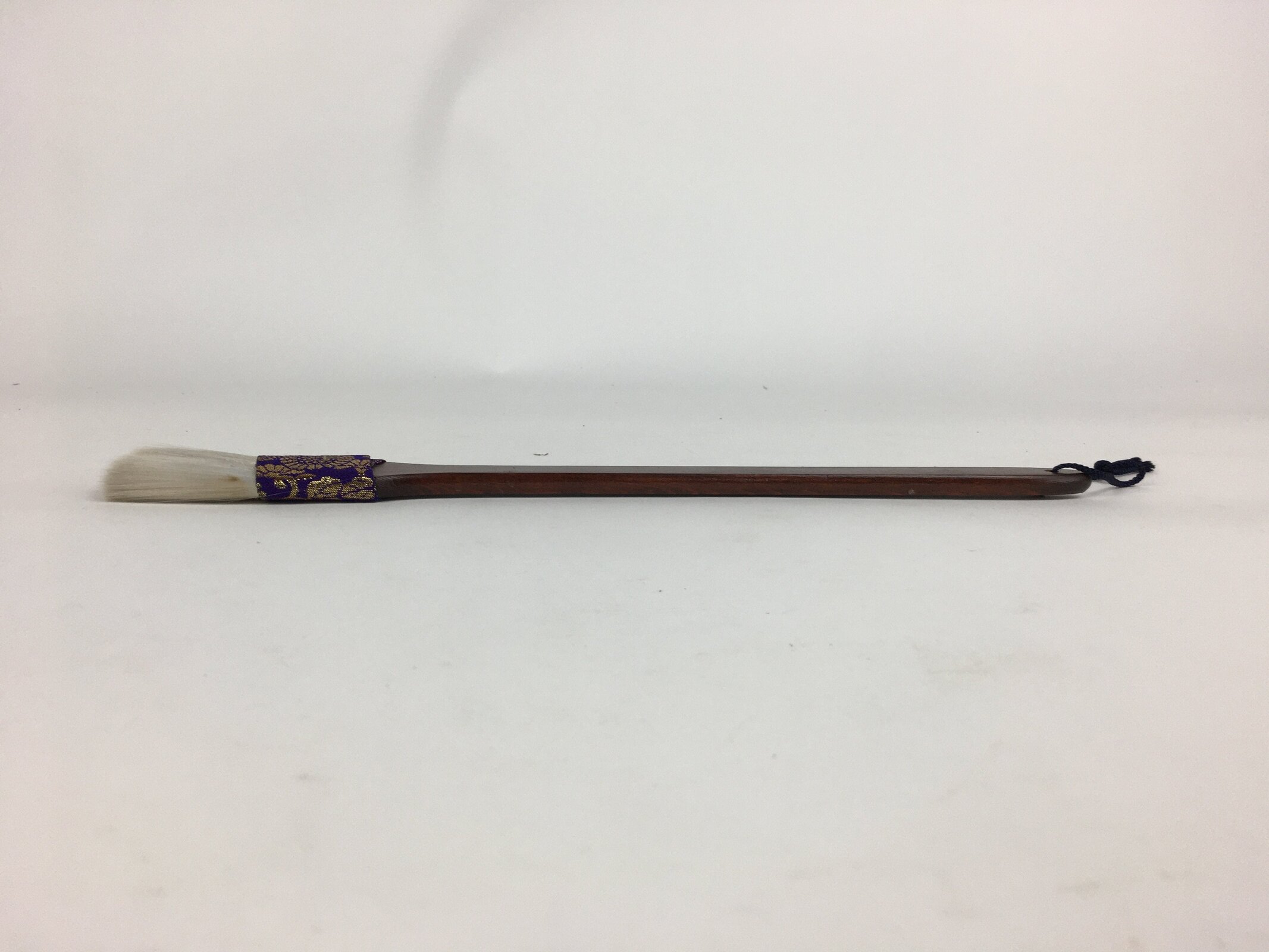 Japanese Buddhist Altar Cleaning Brush Vtg Soft Brush White Wood Handle BU591