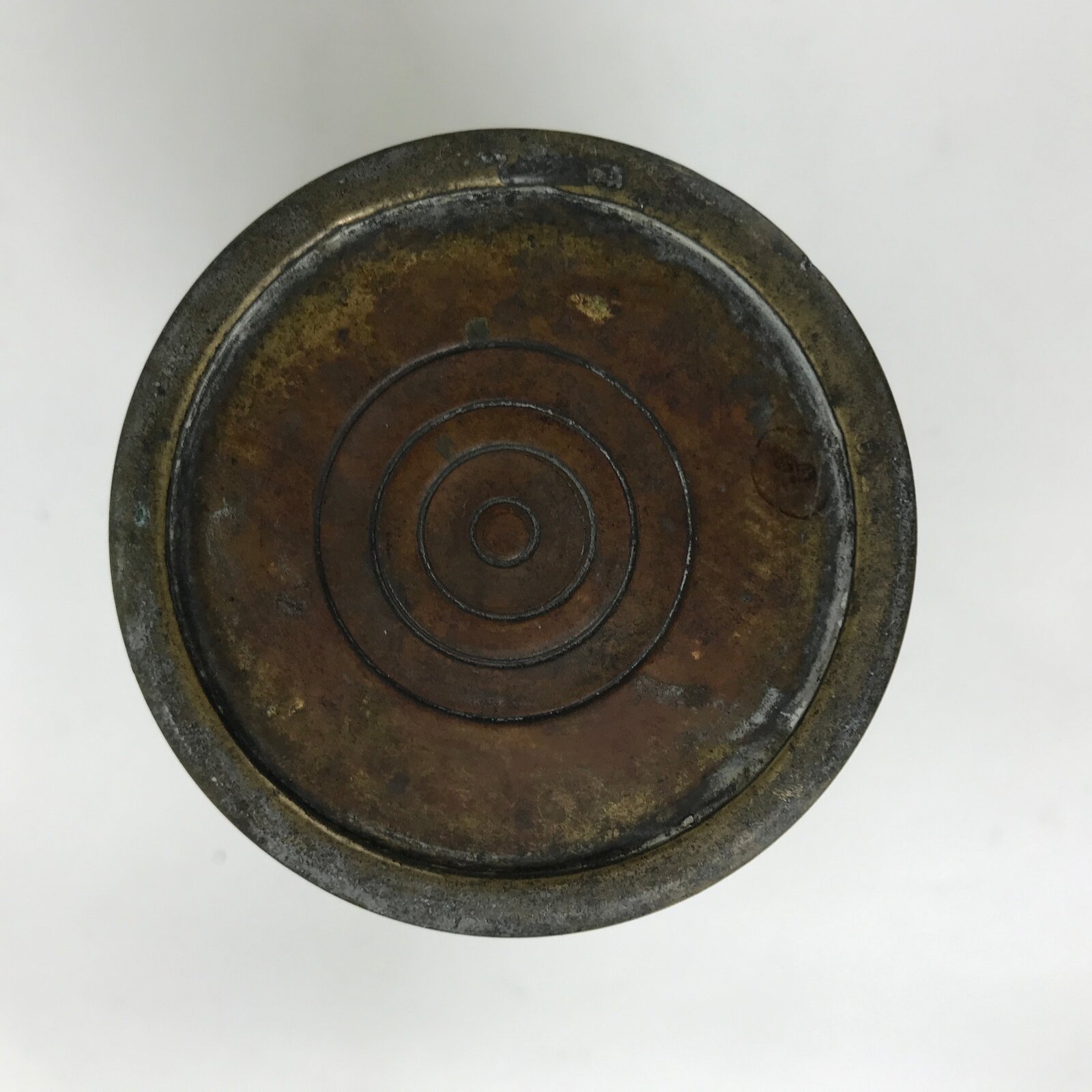 Japanese Buddhist Altar Fitting Brass Flower Vase Hanatate Butsugu Brown BA582