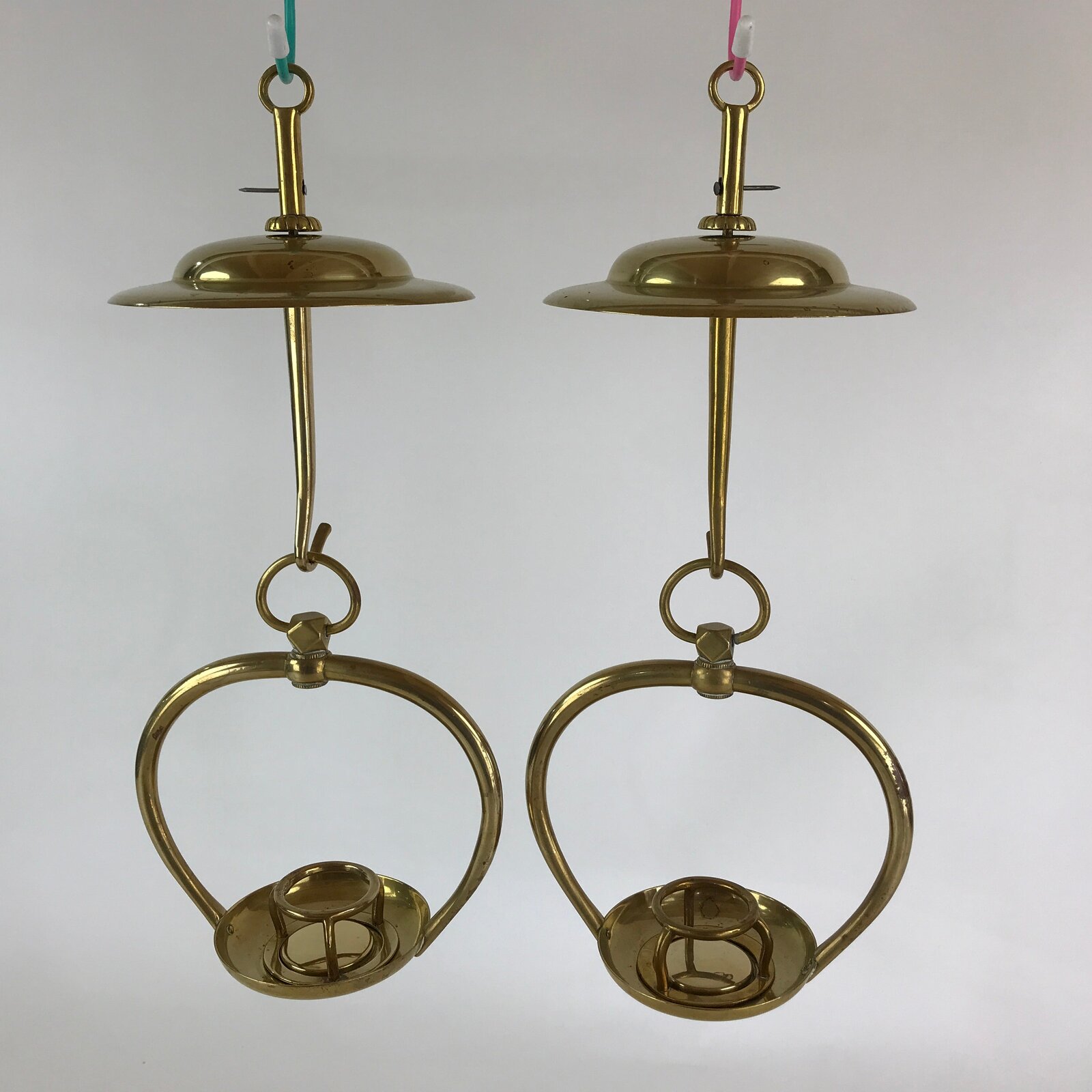 Japanese Buddhist Altar Fitting Brass Hanging Lantern Rinto Butsudan BU824