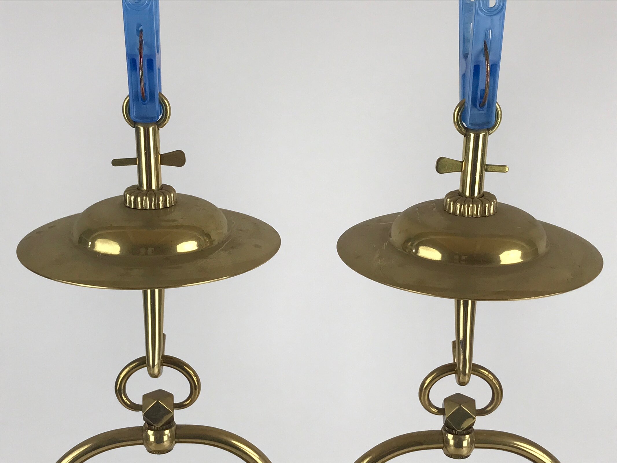 Japanese Buddhist Altar Fitting Brass Hanging Lantern Rinto Vtg Butsudan Gold BU