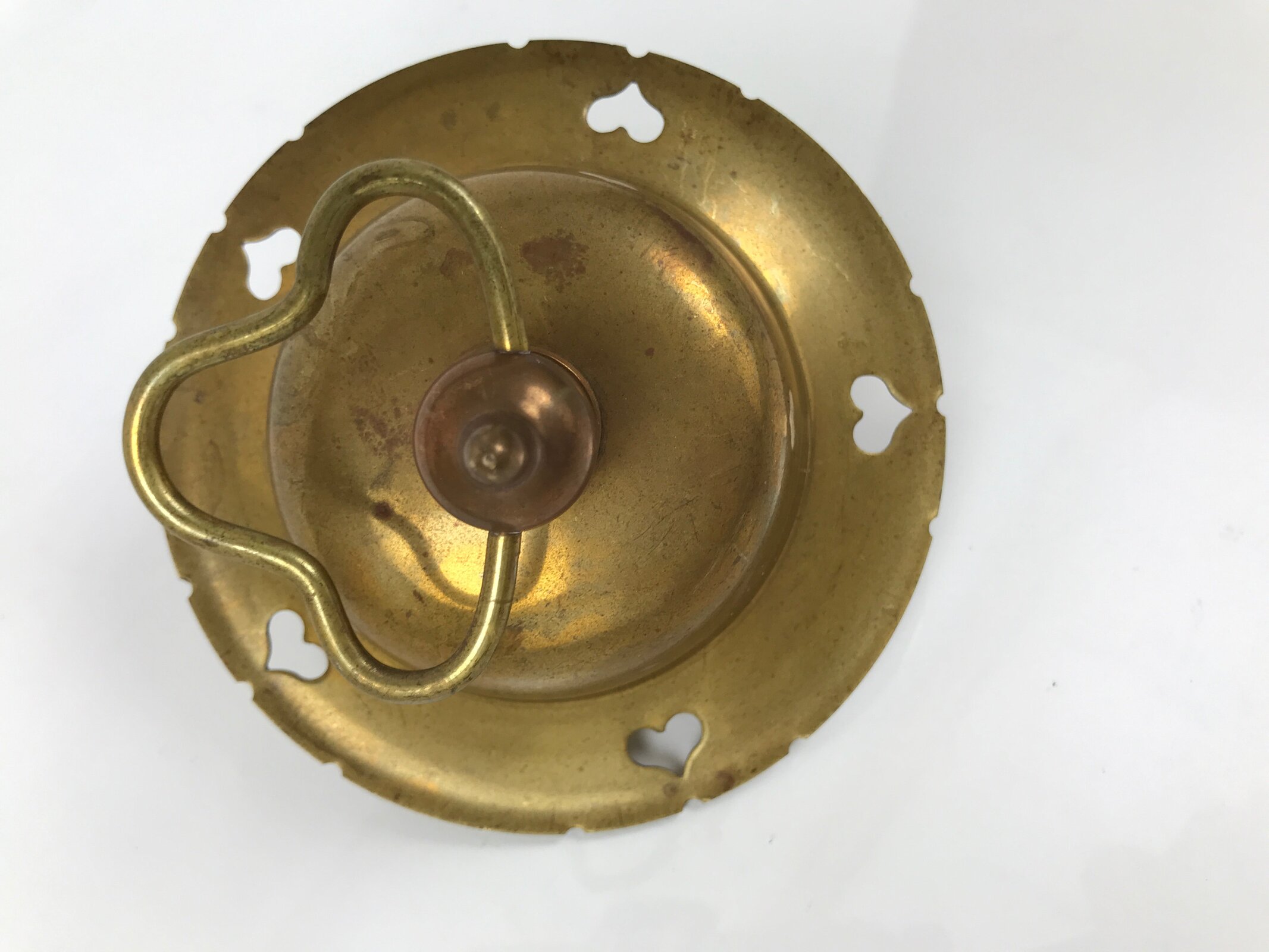 Japanese Buddhist Altar Fitting Brass Hanging Lantern Vtg Rinto Spare Part BA800