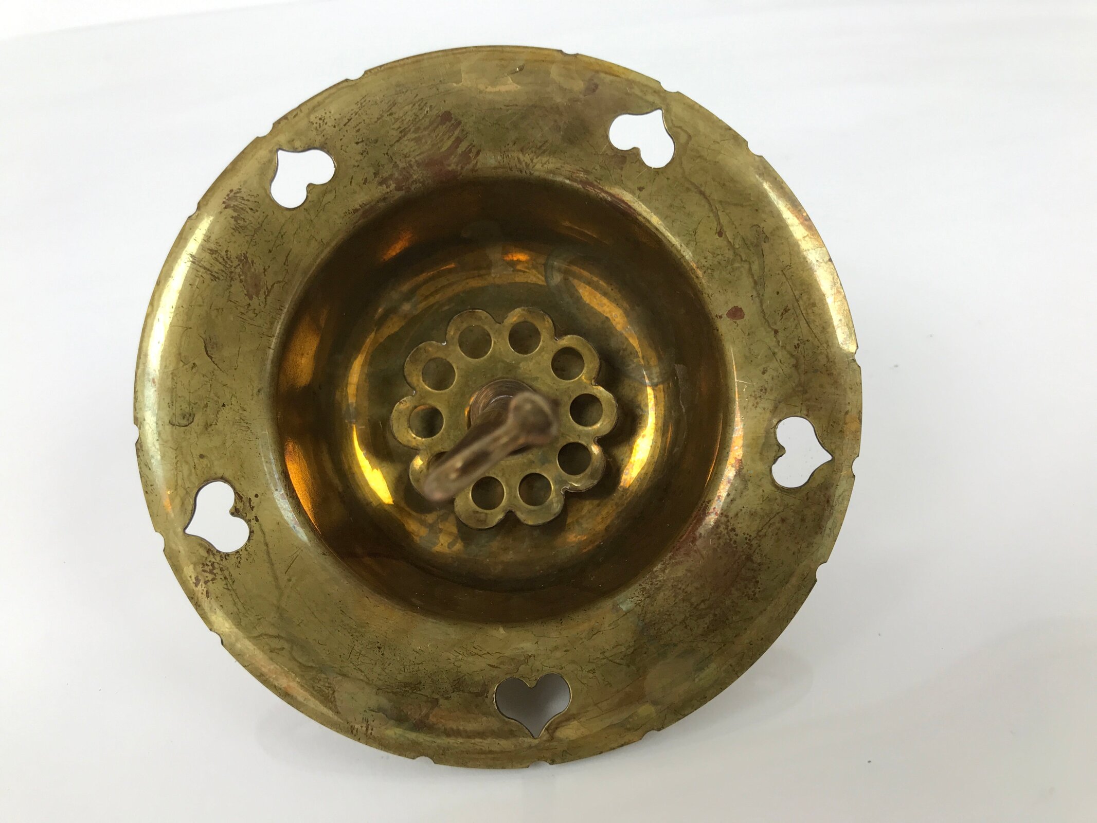 Japanese Buddhist Altar Fitting Brass Hanging Lantern Vtg Rinto Spare Part BA800