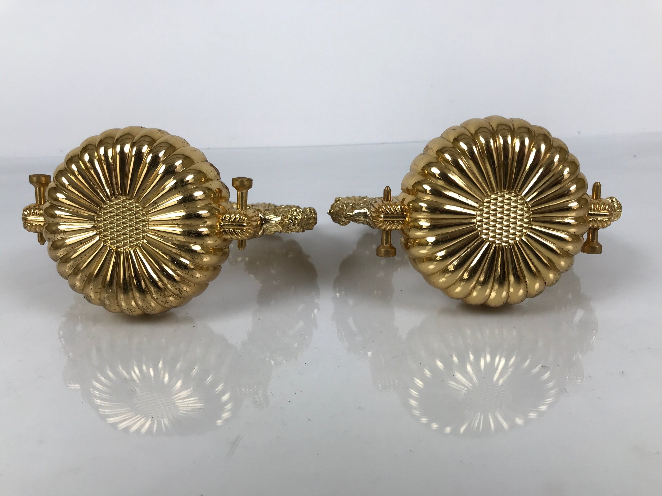 Japanese Buddhist Altar Fitting Brass Hanging Rinto Lantern Butsudan Gold BA840