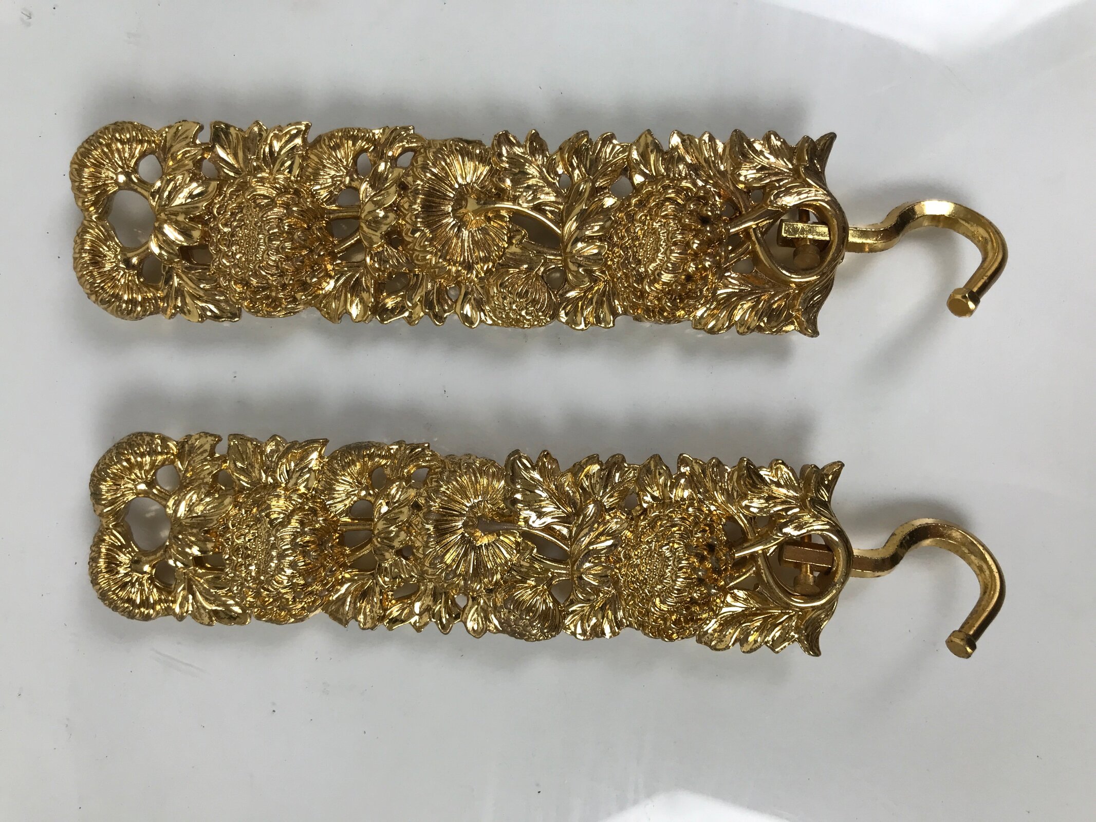 Japanese Buddhist Altar Fitting Brass Hanging Rinto Lantern Butsudan Gold BA840