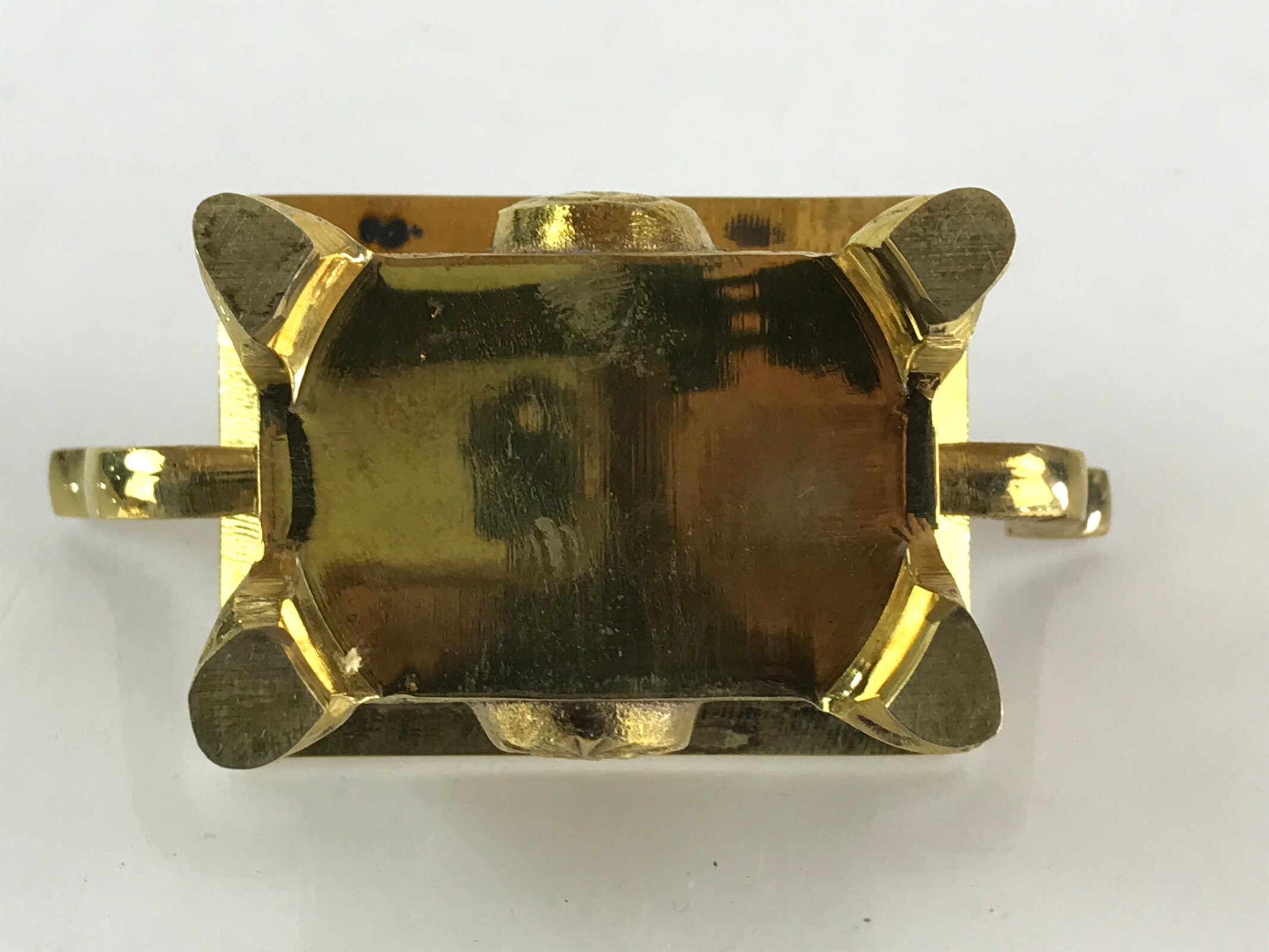 Japanese Buddhist Altar Fitting Brass Incense Burner Vtg Shishi Koro Gold BU830