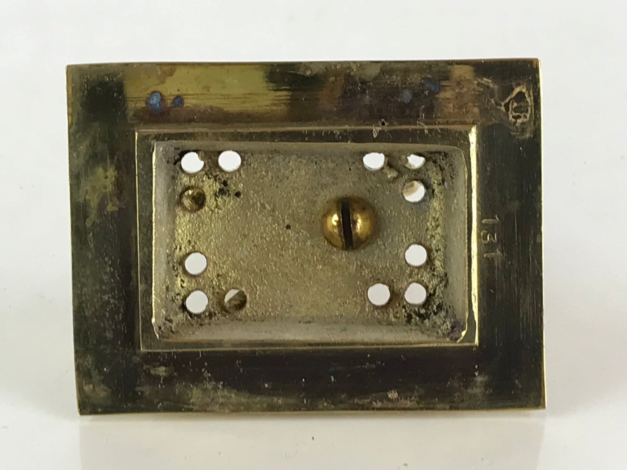 Japanese Buddhist Altar Fitting Brass Incense Burner Vtg Shishi Koro Gold BU830