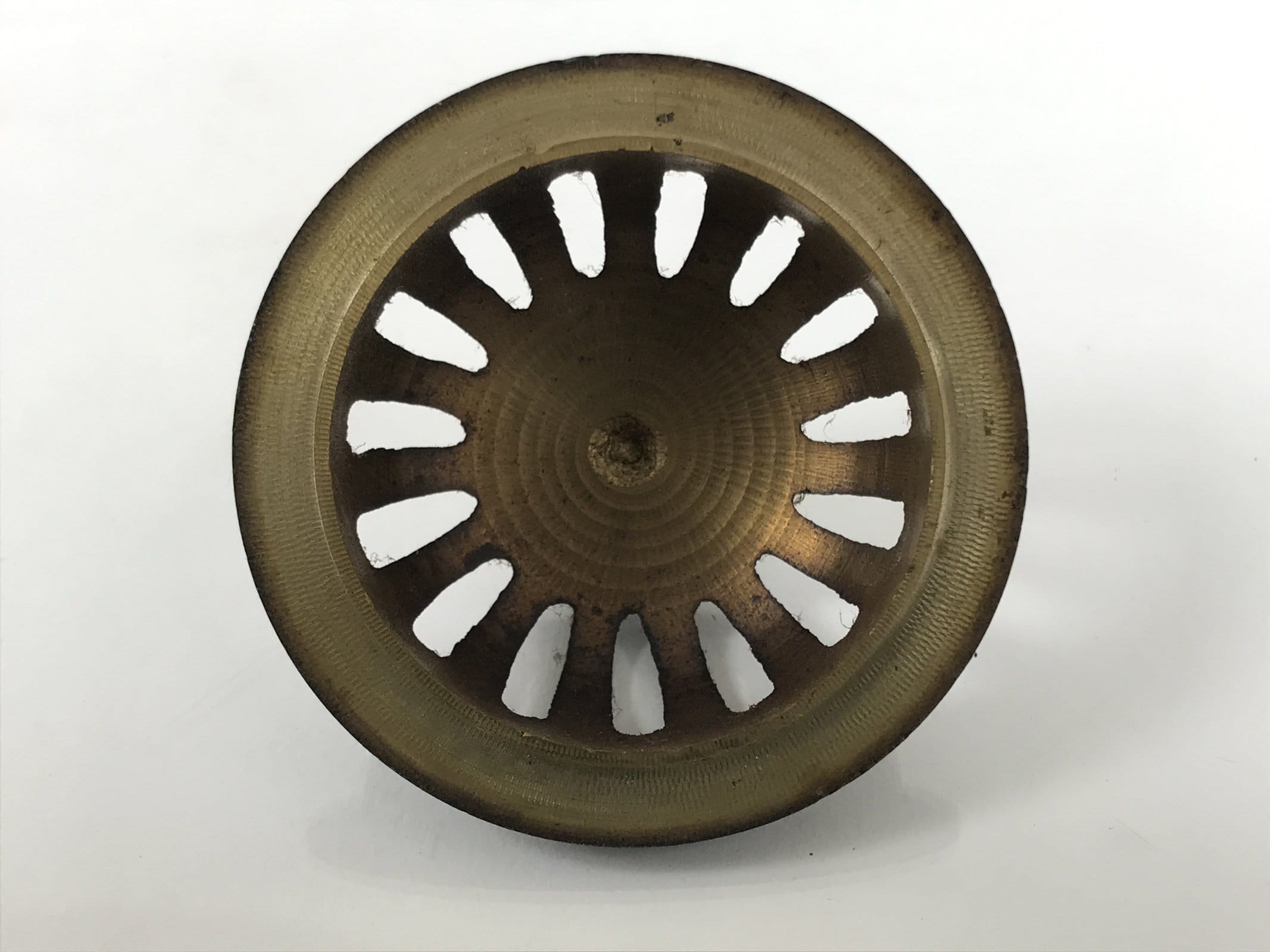 Japanese Buddhist Altar Fitting Brass Lidded Incense Burner Vtg Koro Brown BA868