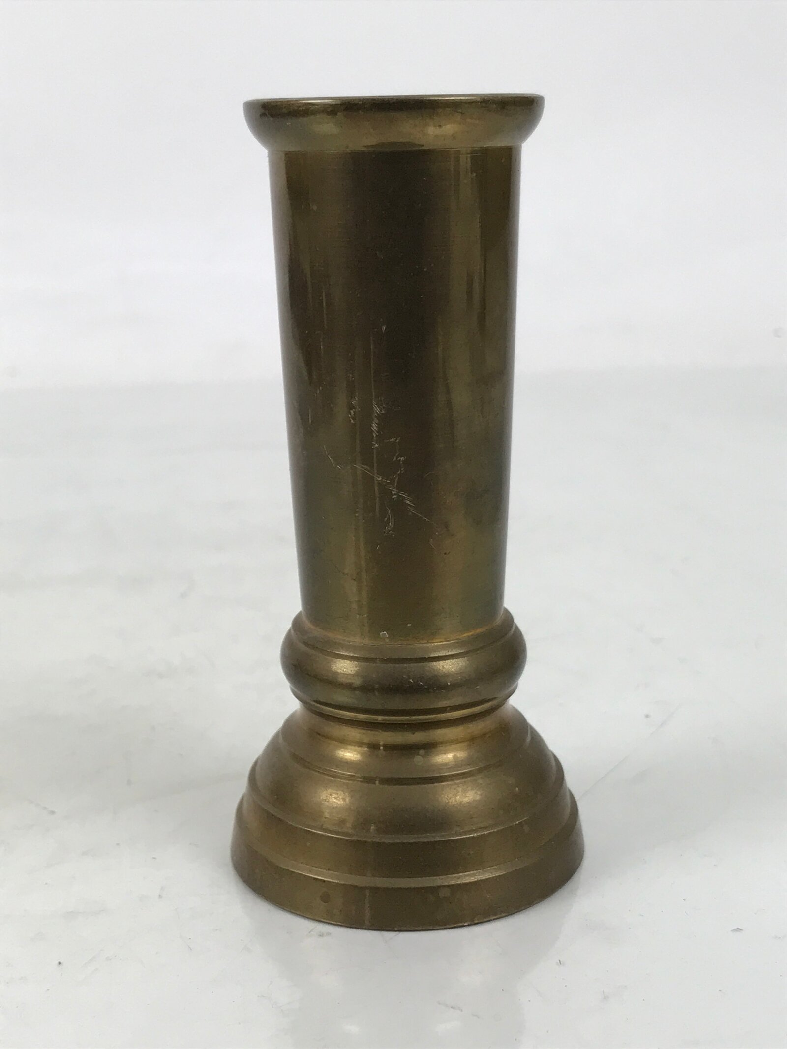 Japanese Buddhist Altar Fitting Brass Metal Incense Holder Vtg Senkousashi BA730