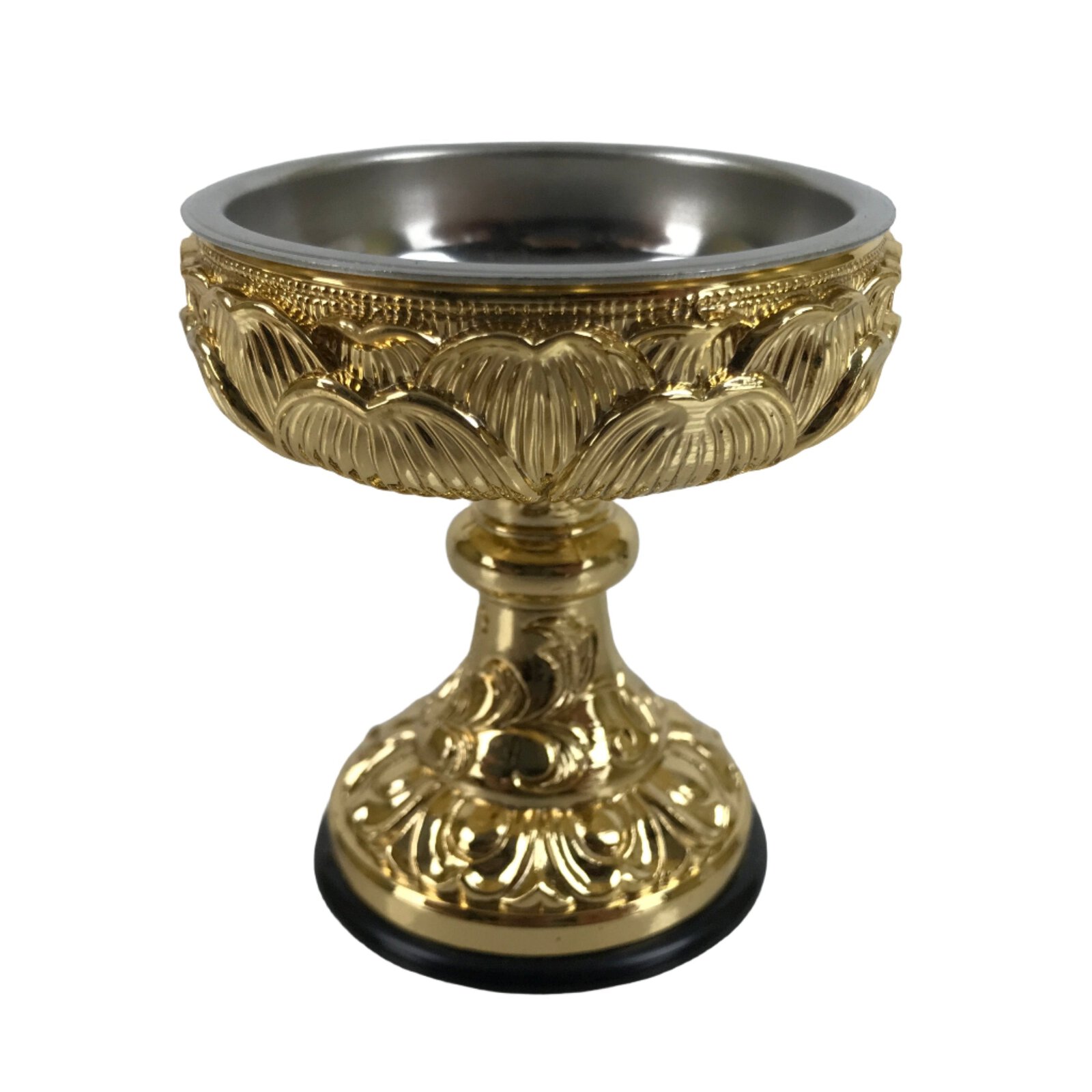 Japanese Buddhist Altar Fitting Brass Rice Offering Cup Vtg Butsugu Gold BA339