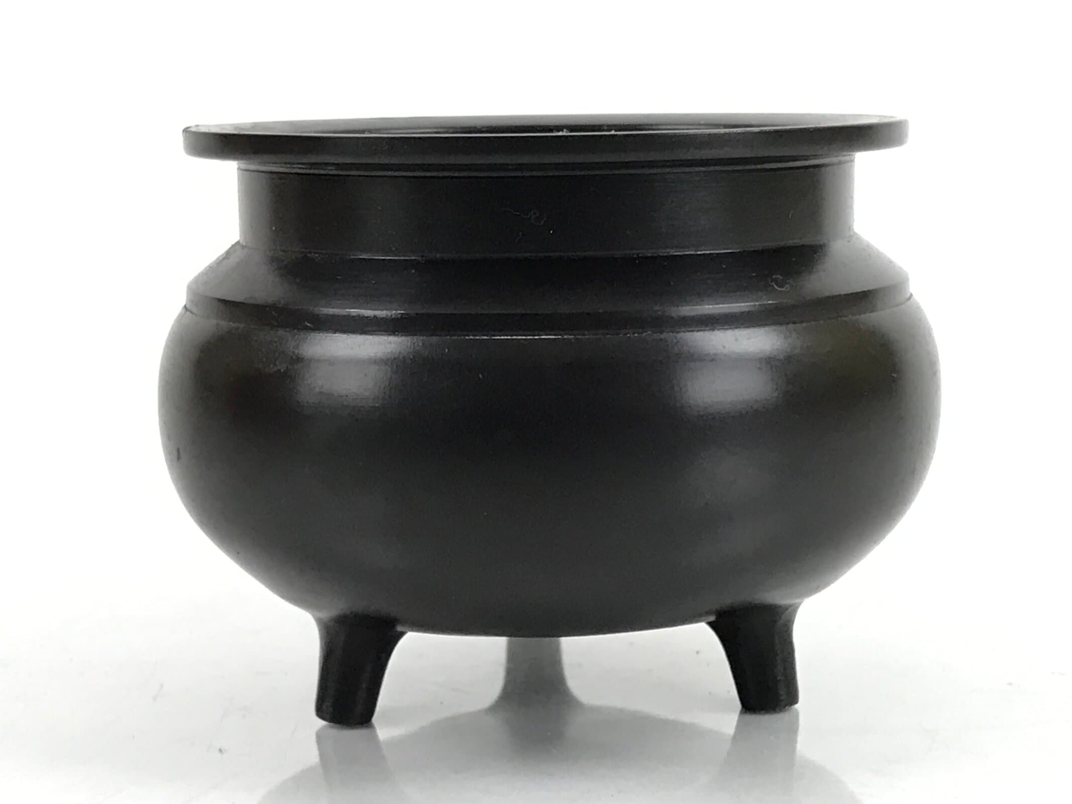 Japanese Buddhist Altar Fitting Bronze Incense Burner Vtg Small Koro Brown BA320