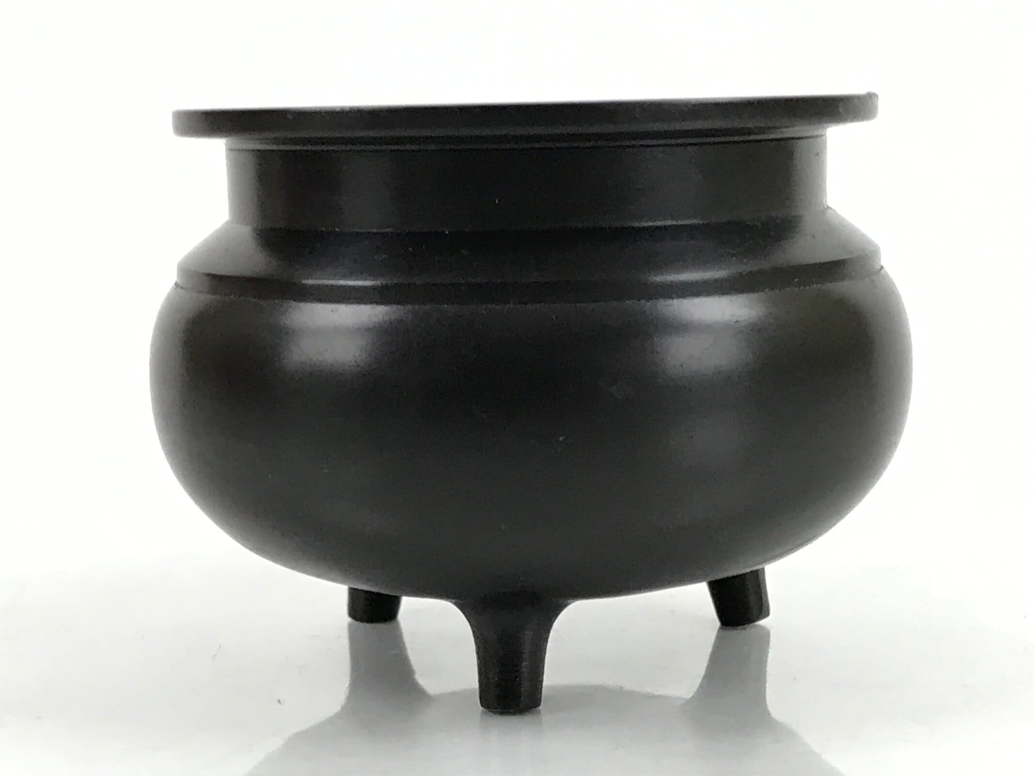 Japanese Buddhist Altar Fitting Bronze Incense Burner Vtg Small Koro Brown BA320