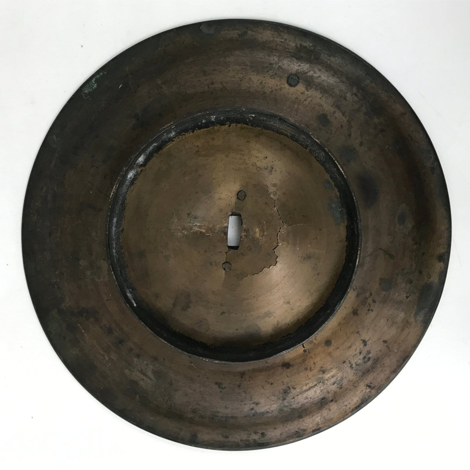 Japanese Buddhist Altar Fitting Bronze Large Candle Stand Metal Shokudai BA596