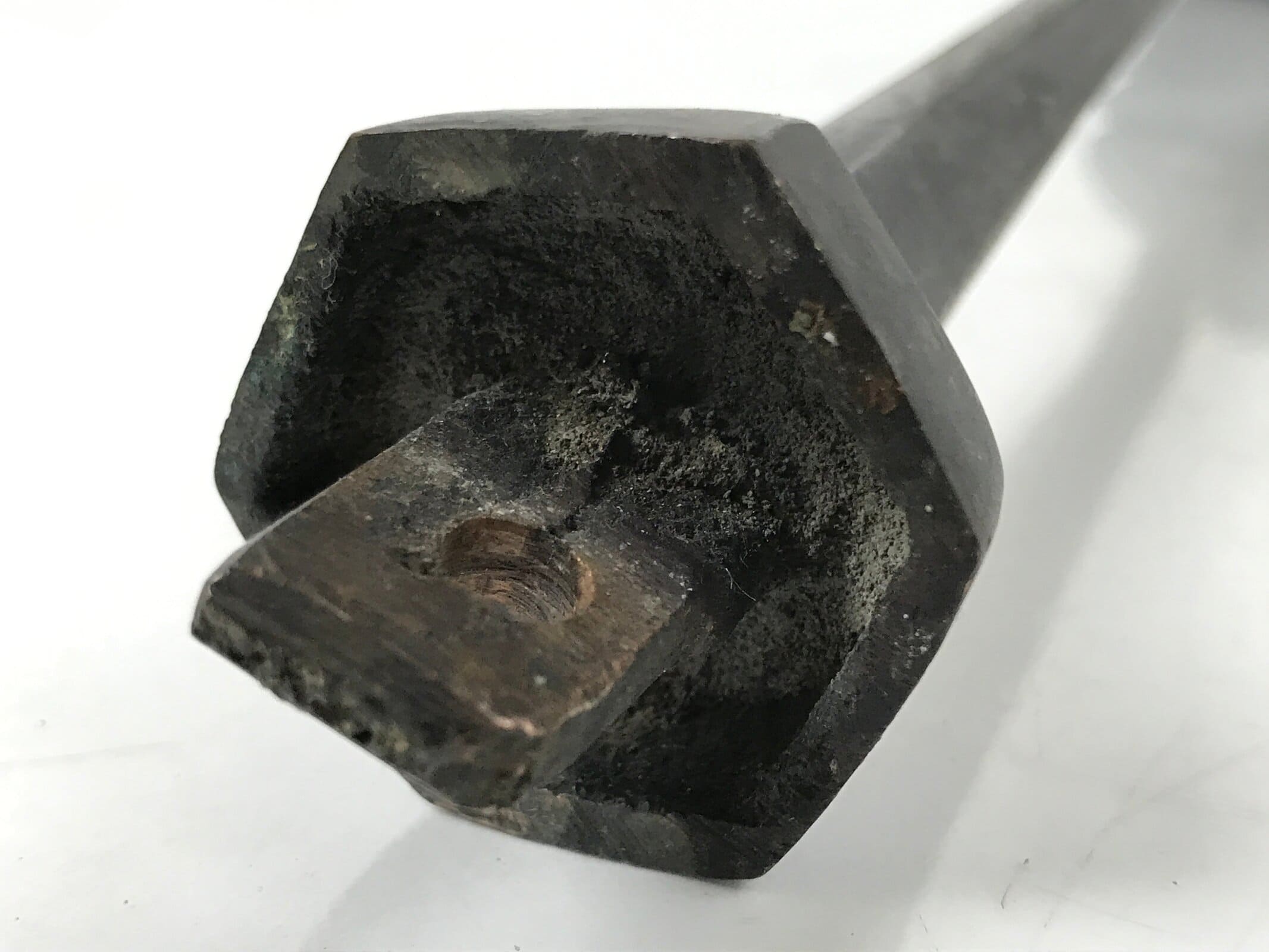 Japanese Buddhist Altar Fitting Bronze Large Candle Stand Metal Shokudai BA596