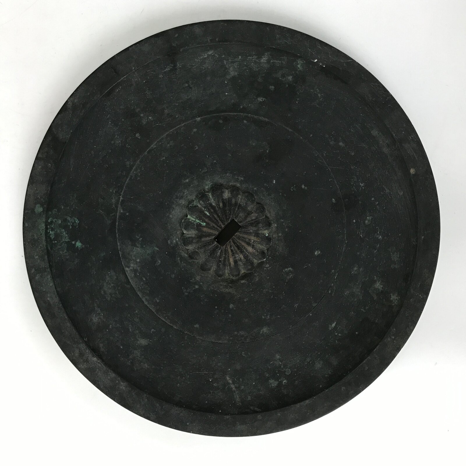 Japanese Buddhist Altar Fitting Bronze Large Candle Stand Metal Shokudai BA596