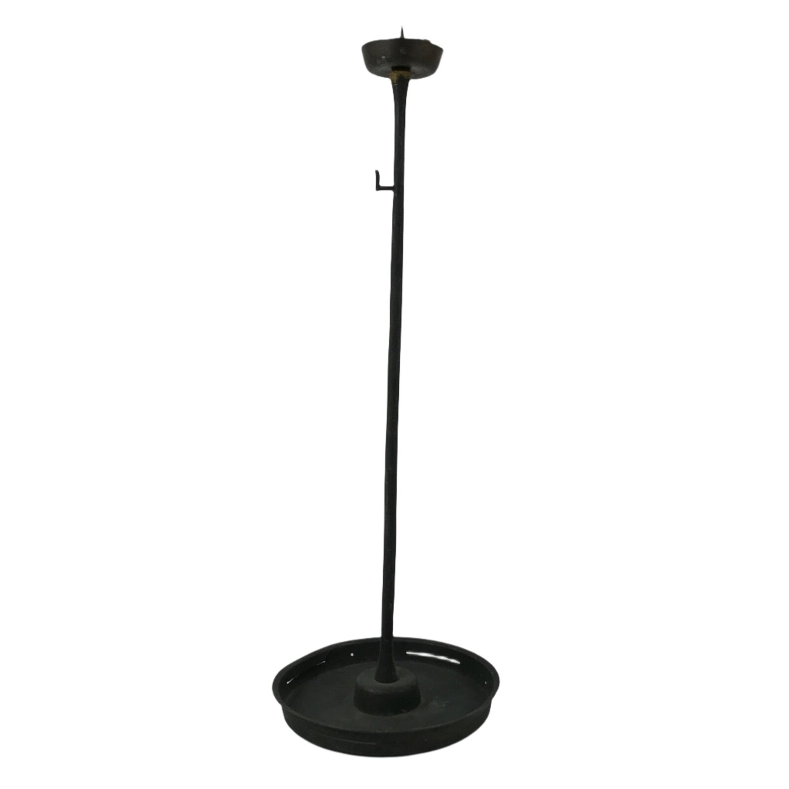 Japanese Buddhist Altar Fitting Bronze Large Candle Stand Metal Shokudai BA598