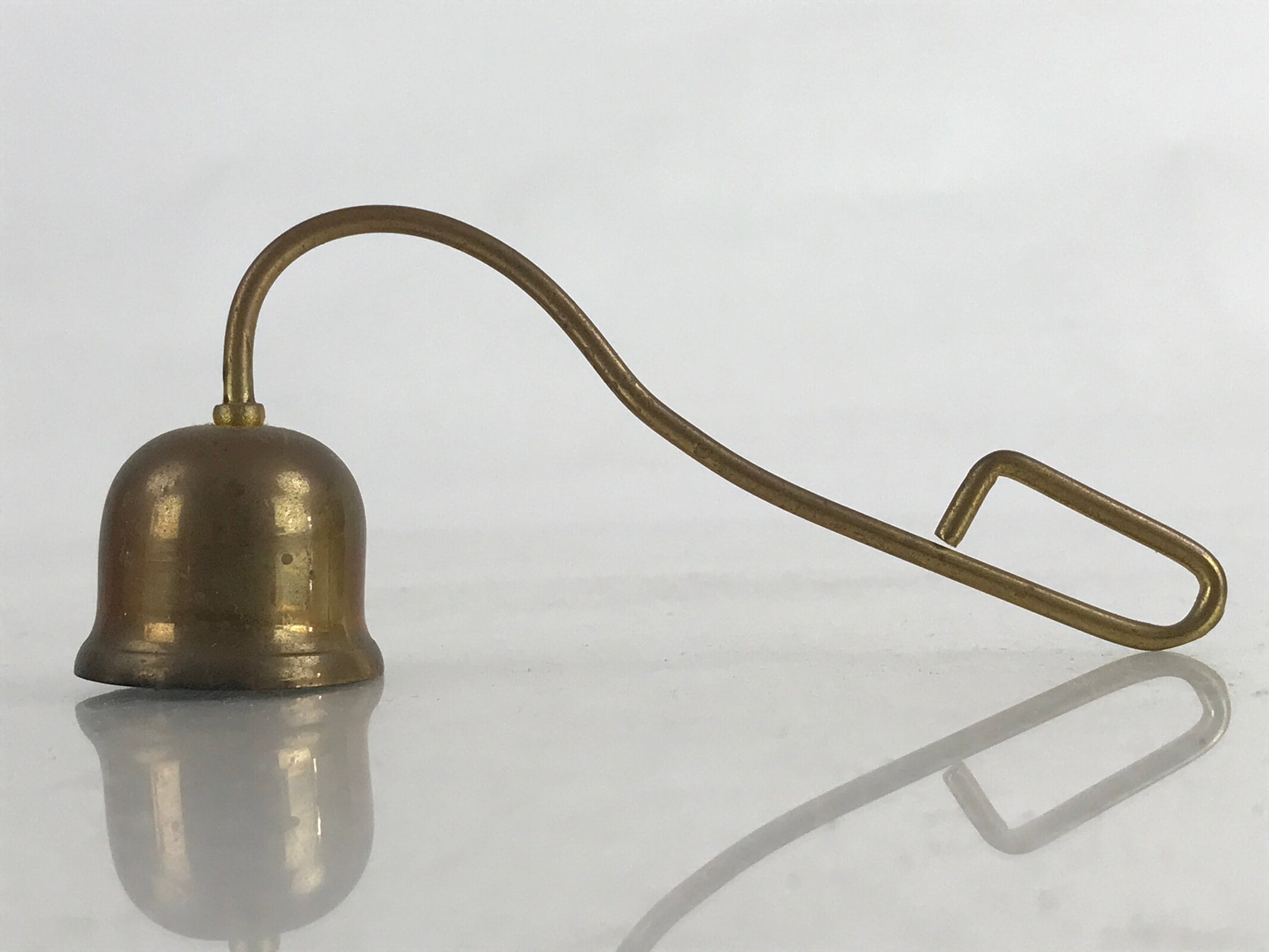 Japanese Buddhist Altar Fitting Candle Snuffer Vtg Metal Butsudan Butsugu BU895