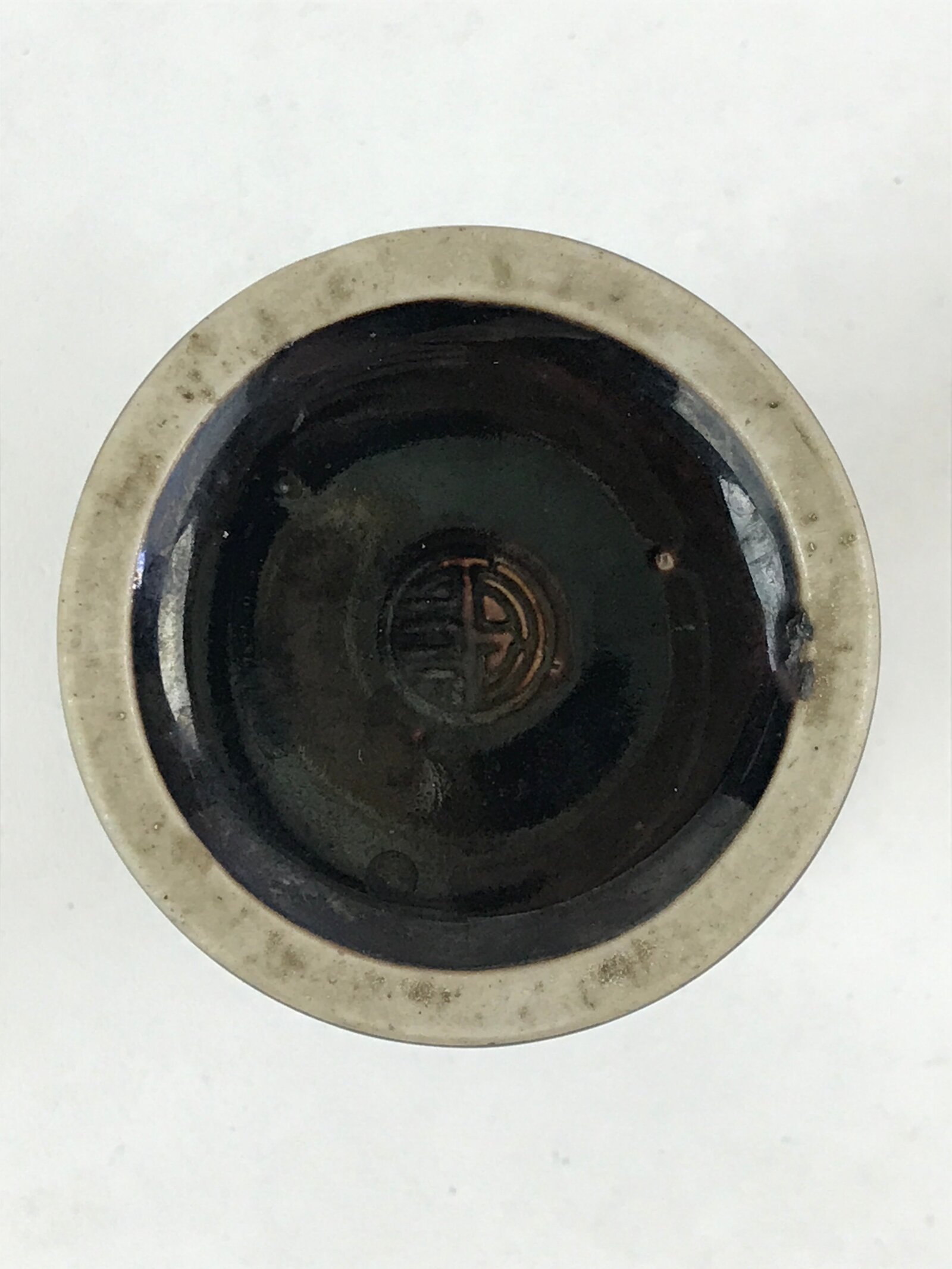 Japanese Buddhist Altar Fitting Ceramic Flower Vase Vtg Butsugu Brown BA53