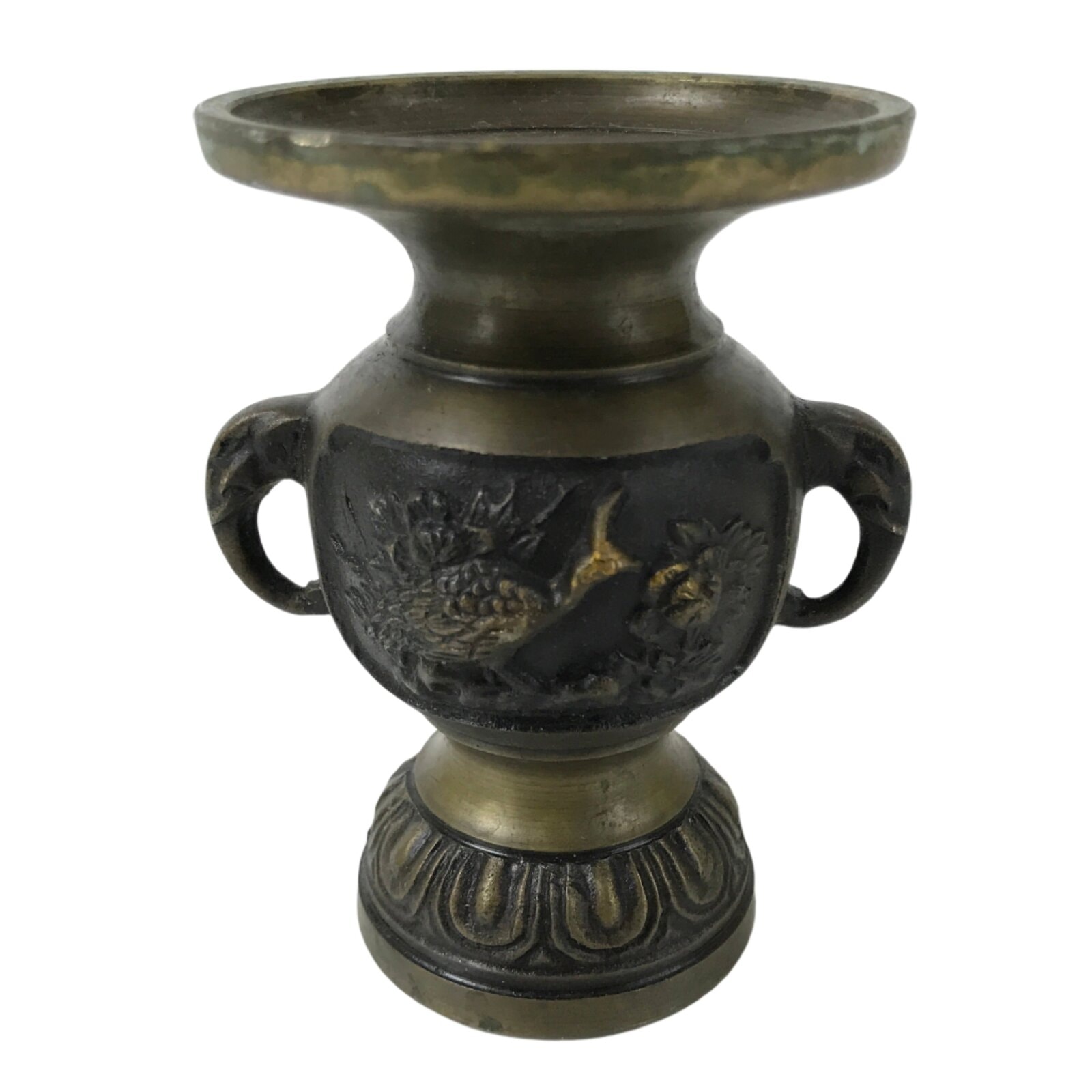 Japanese Buddhist Altar Fitting Copper Flower Vase Kacho Hanatate Butsugu BA584