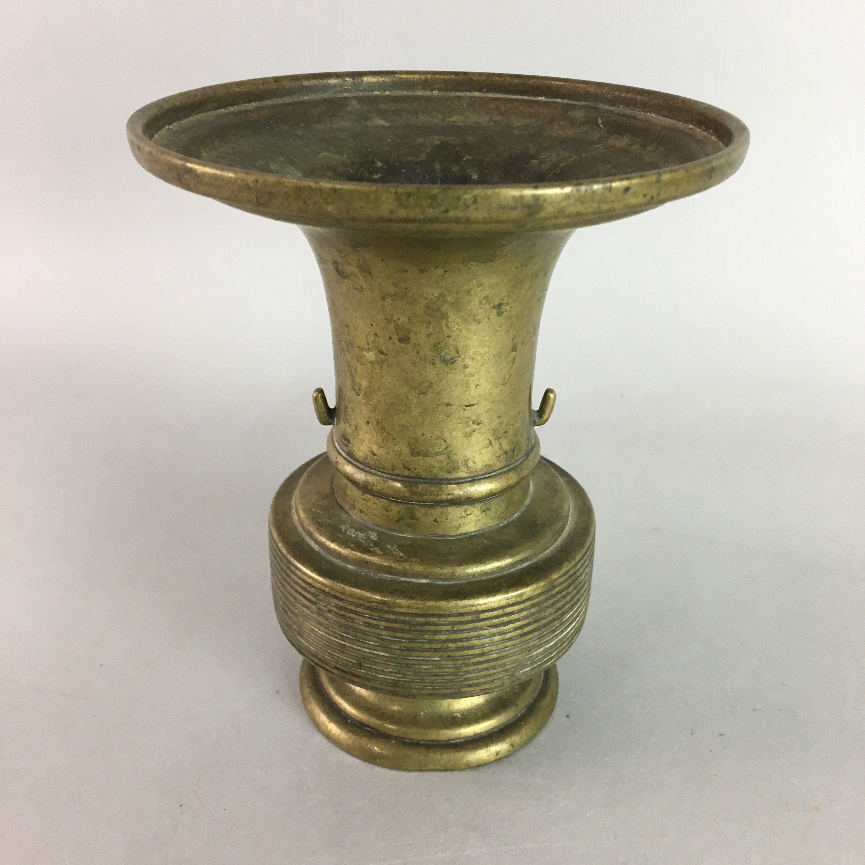 Japanese Buddhist Altar Fitting Flower Stand Vase Vtg Brass Butsudan B905