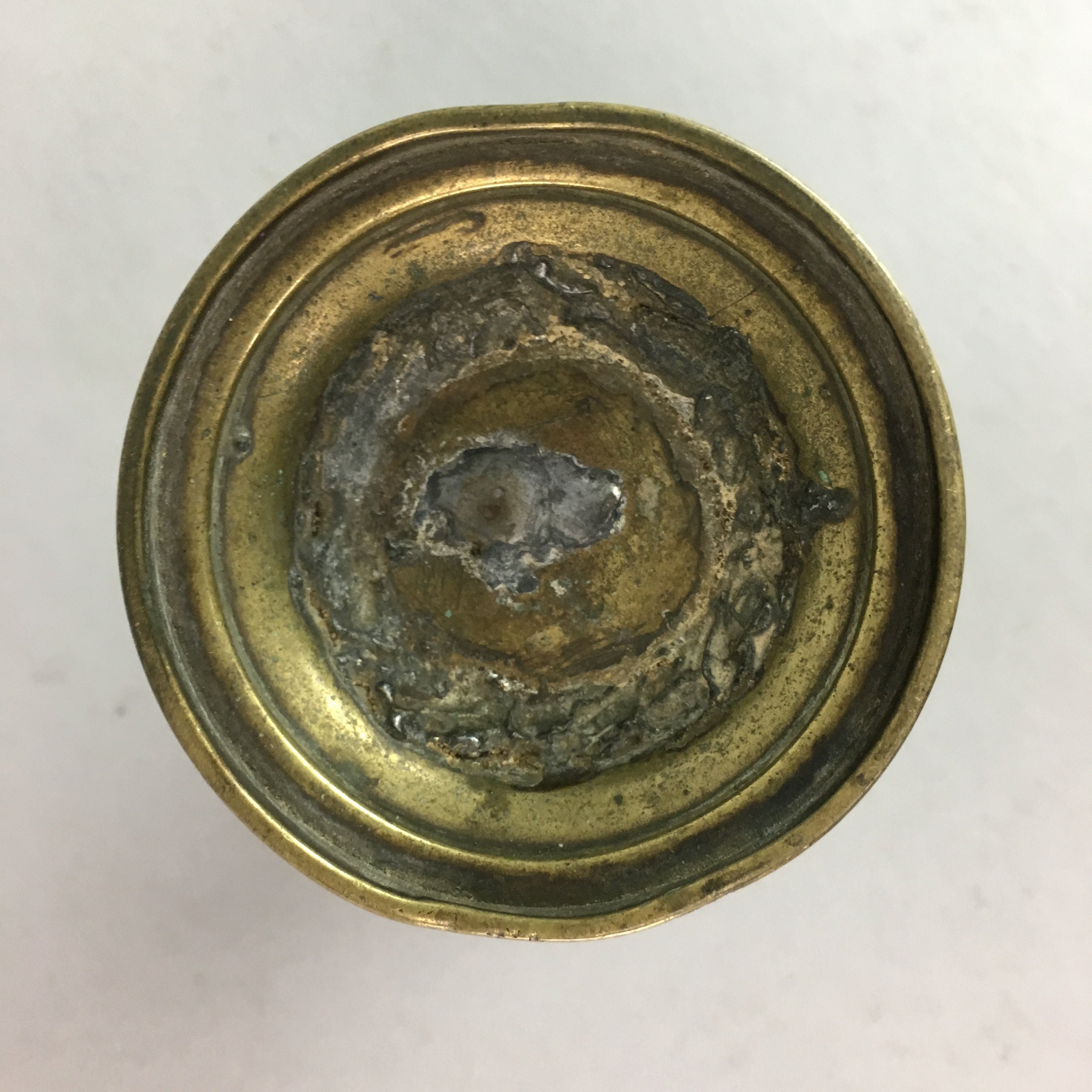 Japanese Buddhist Altar Fitting Flower Stand Vase Vtg Brass Butsudan B905