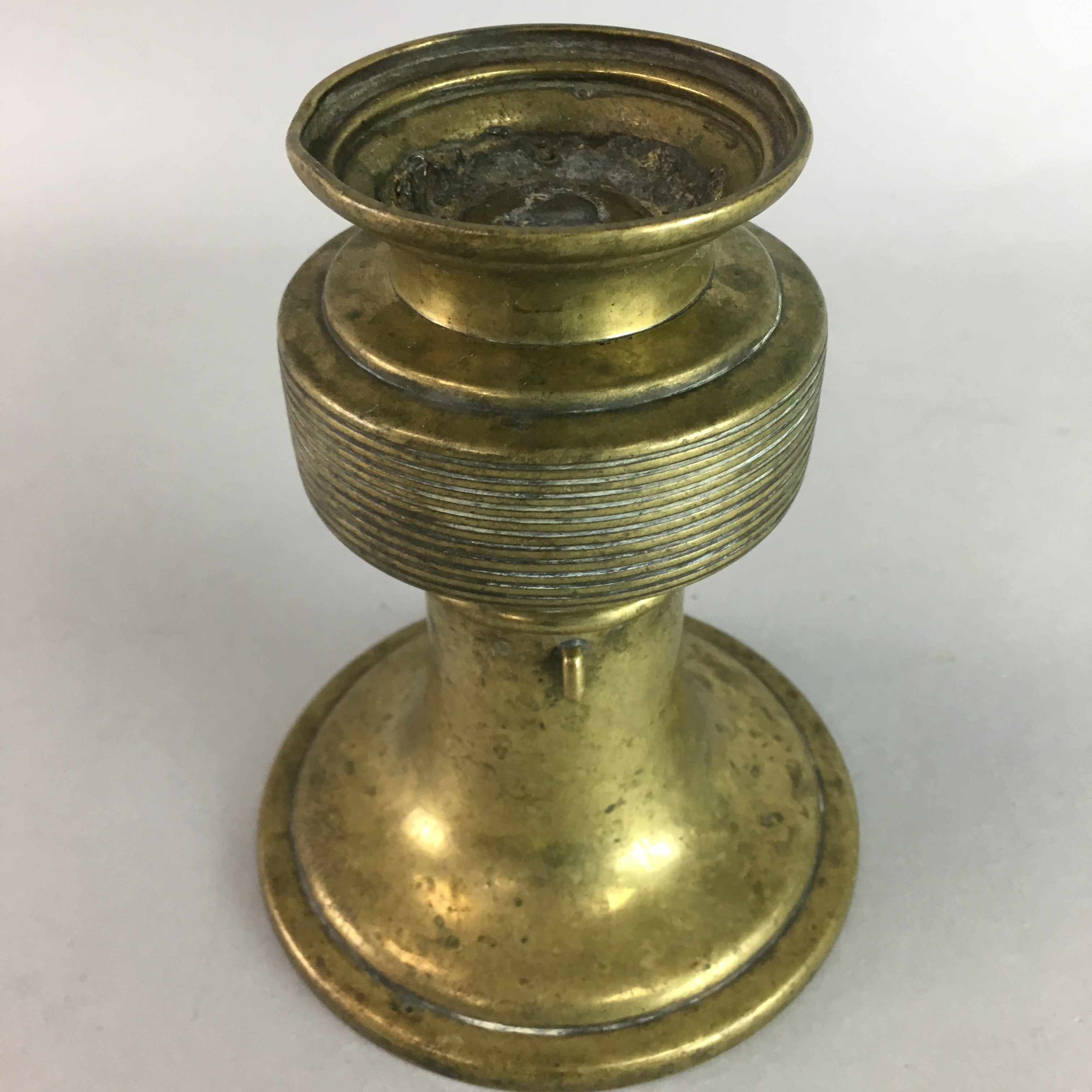 Japanese Buddhist Altar Fitting Flower Stand Vase Vtg Brass Butsudan B905
