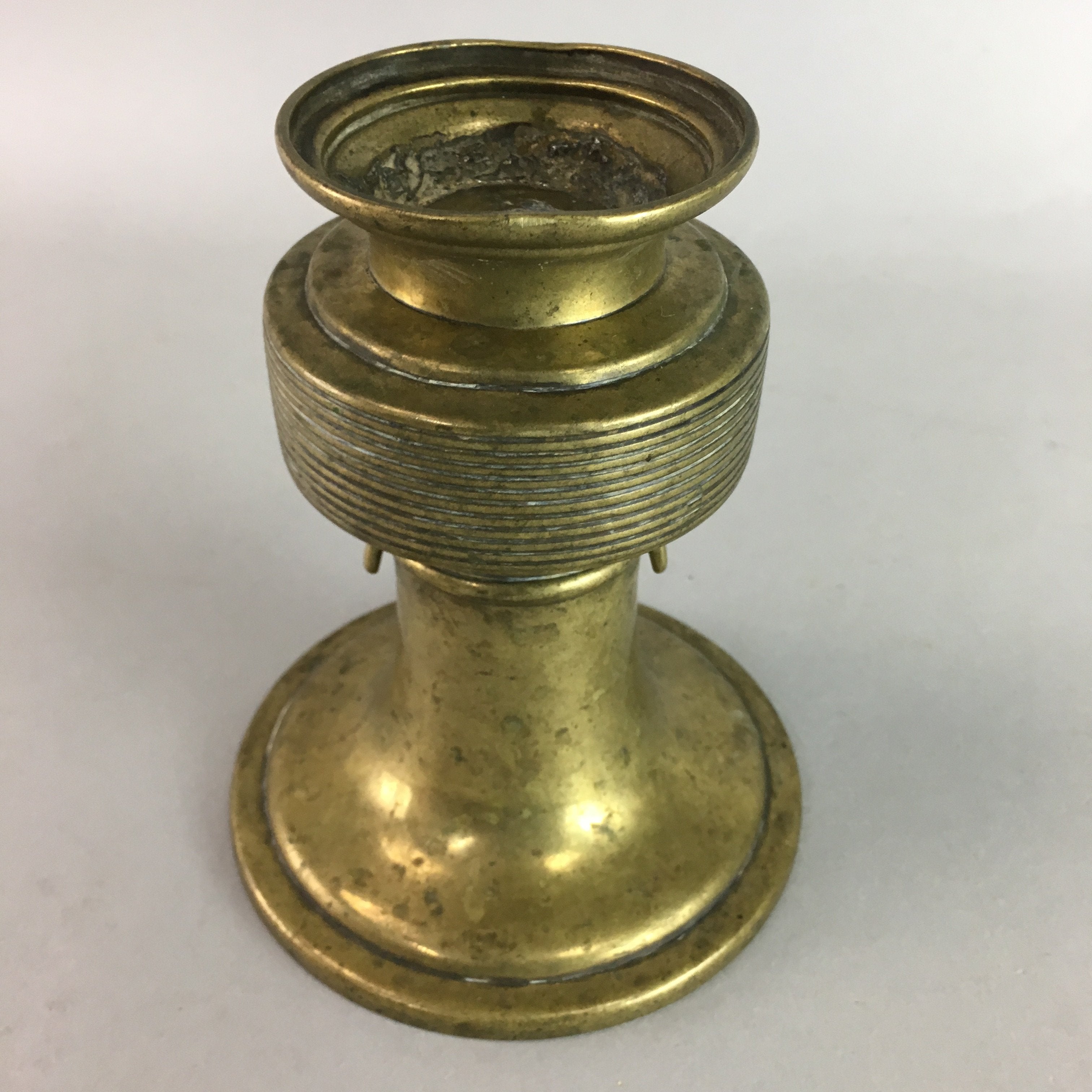 Japanese Buddhist Altar Fitting Flower Stand Vase Vtg Brass Butsudan B905