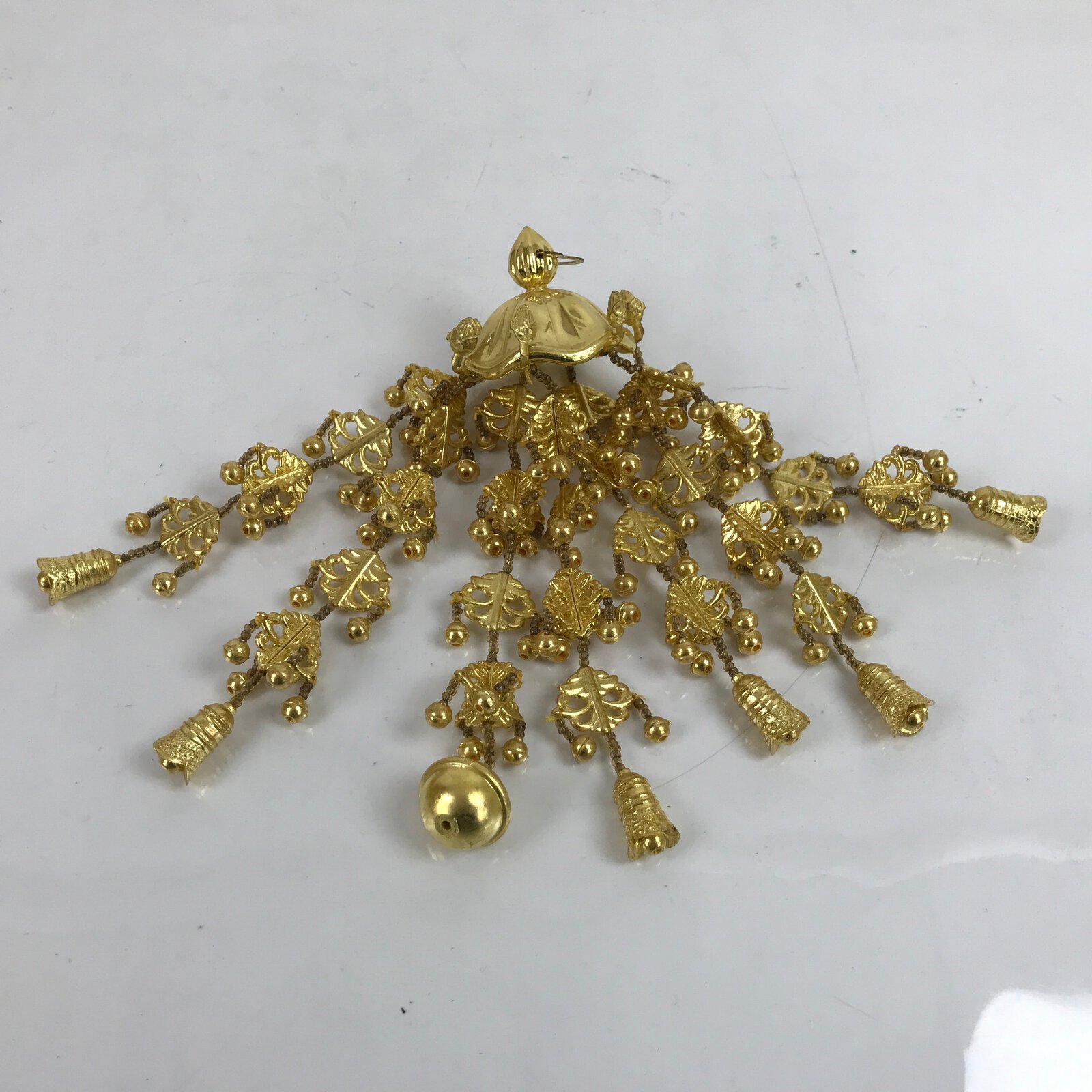 Japanese Buddhist Altar Fitting Hanging Lantern Resin Yoraku Vtg Butsugu BA349