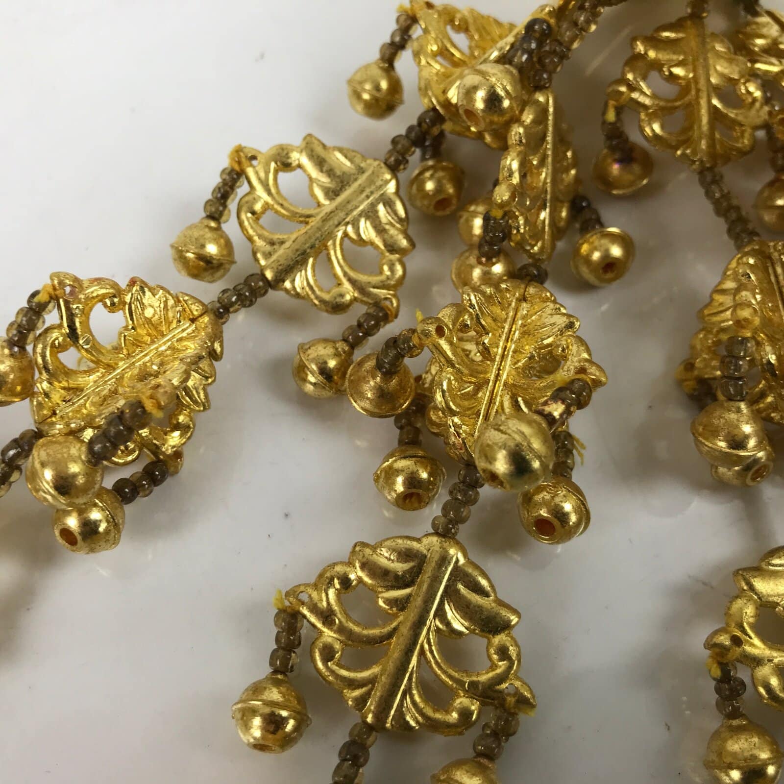 Japanese Buddhist Altar Fitting Hanging Lantern Resin Yoraku Vtg Butsugu BA349