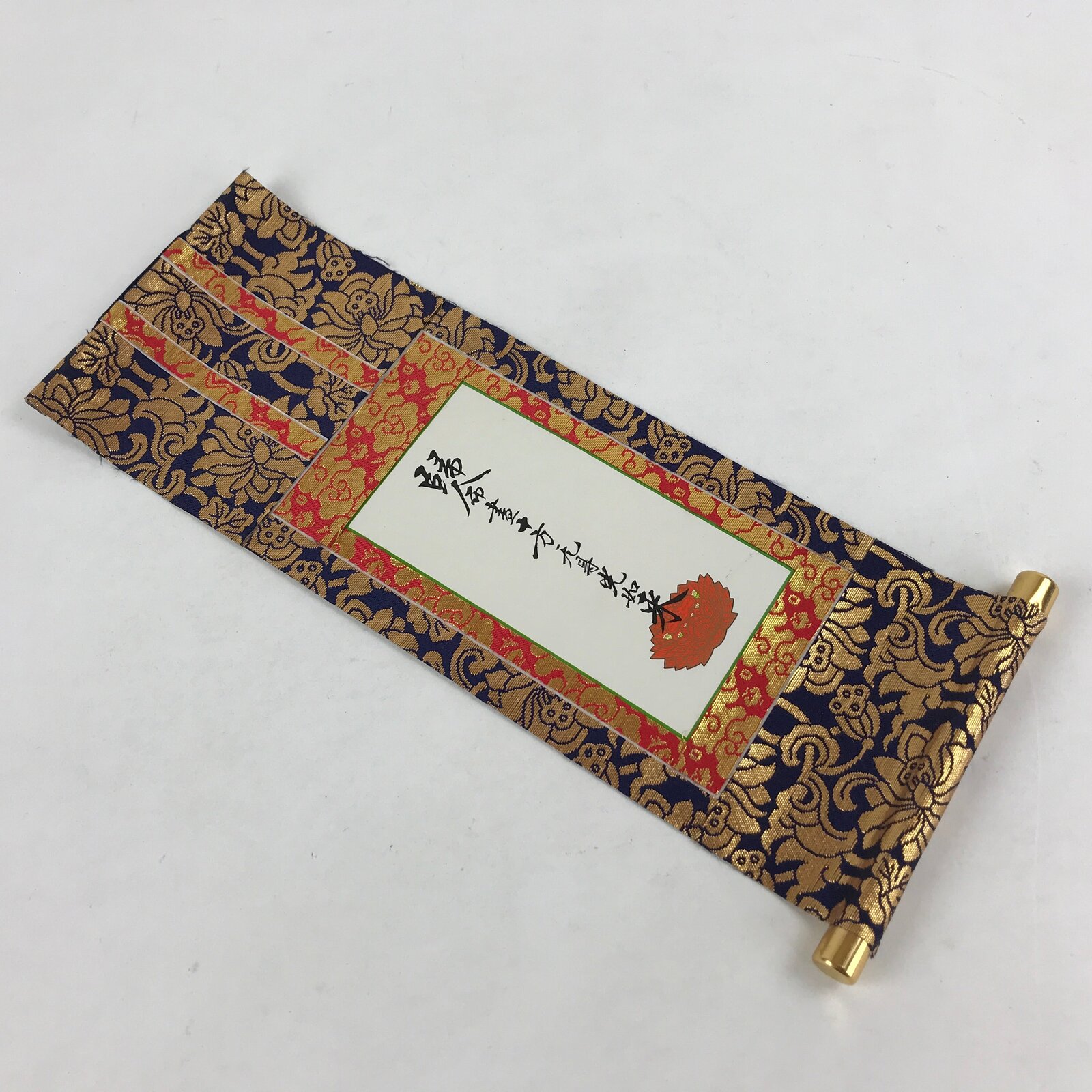 Japanese Buddhist Altar Fitting Hanging Scroll Vtg Jodoshinshu Butsudan BU989