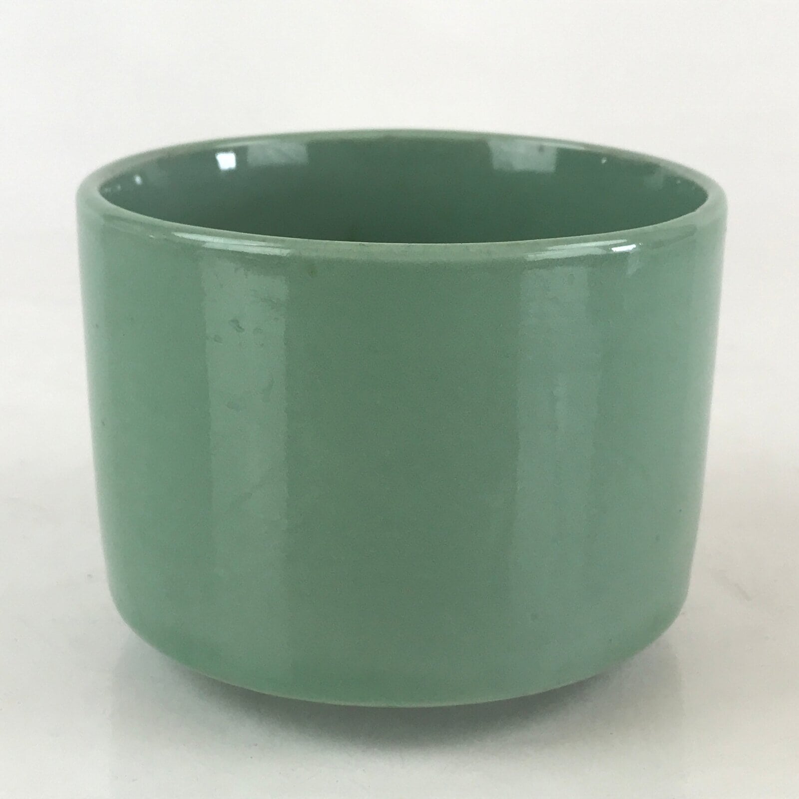 Japanese Buddhist Altar Fitting Incense Burner Vtg Light Green glaze Koro BU841