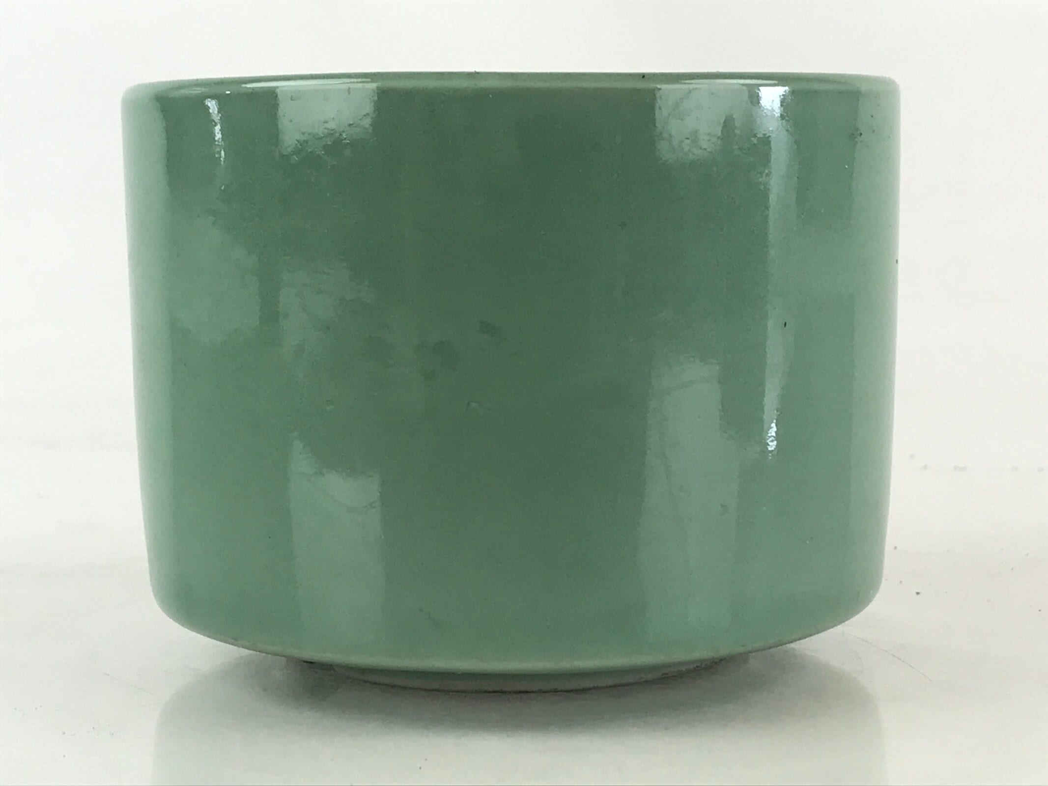 Japanese Buddhist Altar Fitting Incense Burner Vtg Light Green glaze Koro BU841