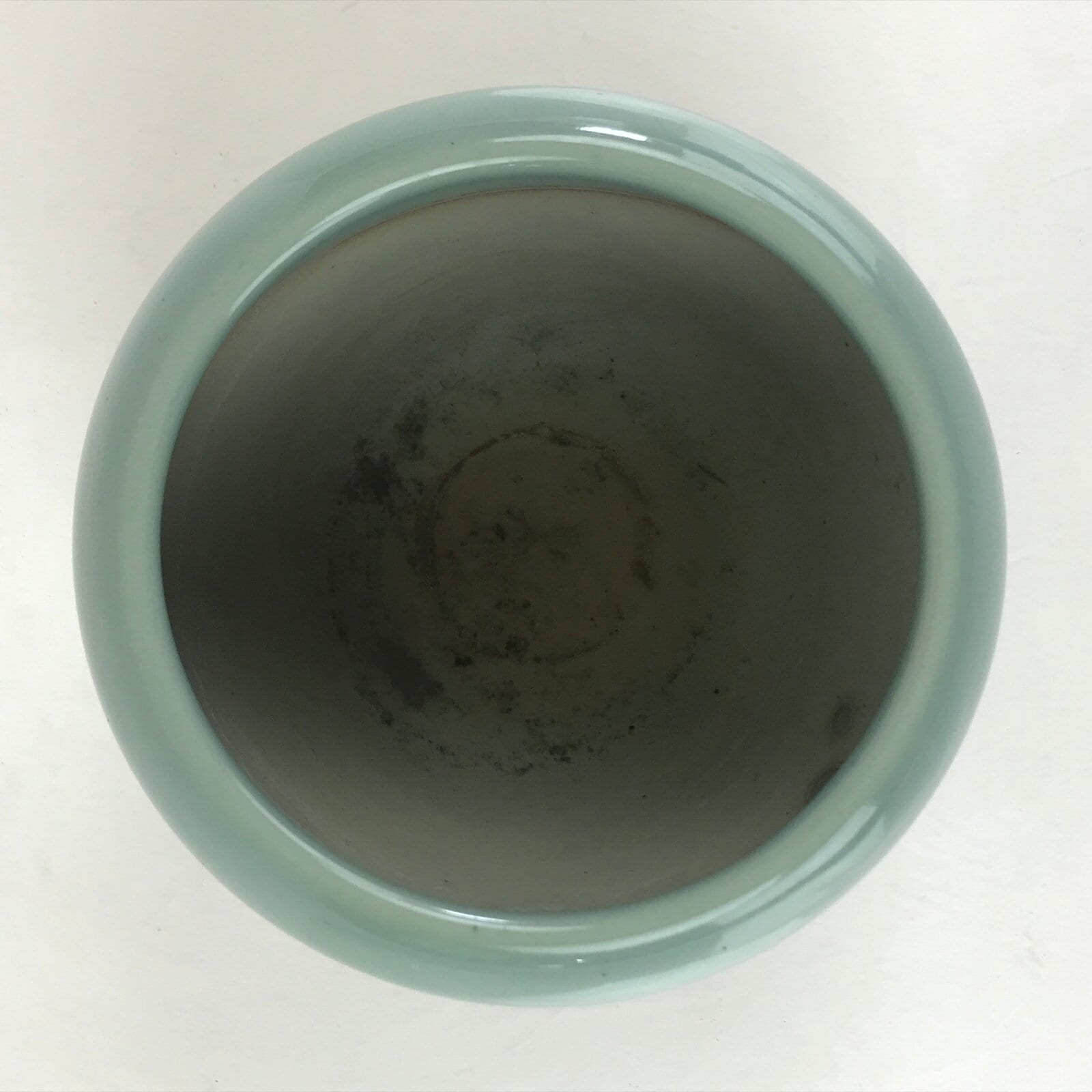 Japanese Buddhist Altar Fitting Incense Burner Vtg Light Green glaze Koro BU842