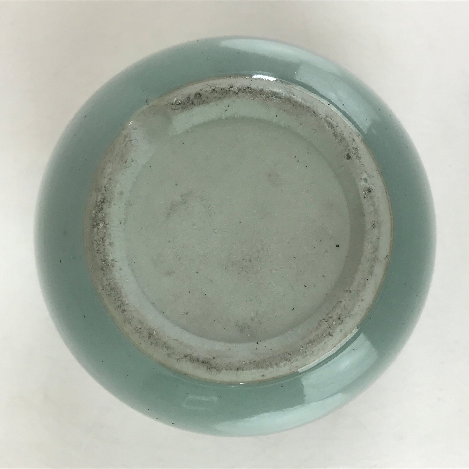Japanese Buddhist Altar Fitting Incense Burner Vtg Light Green glaze Koro BU842