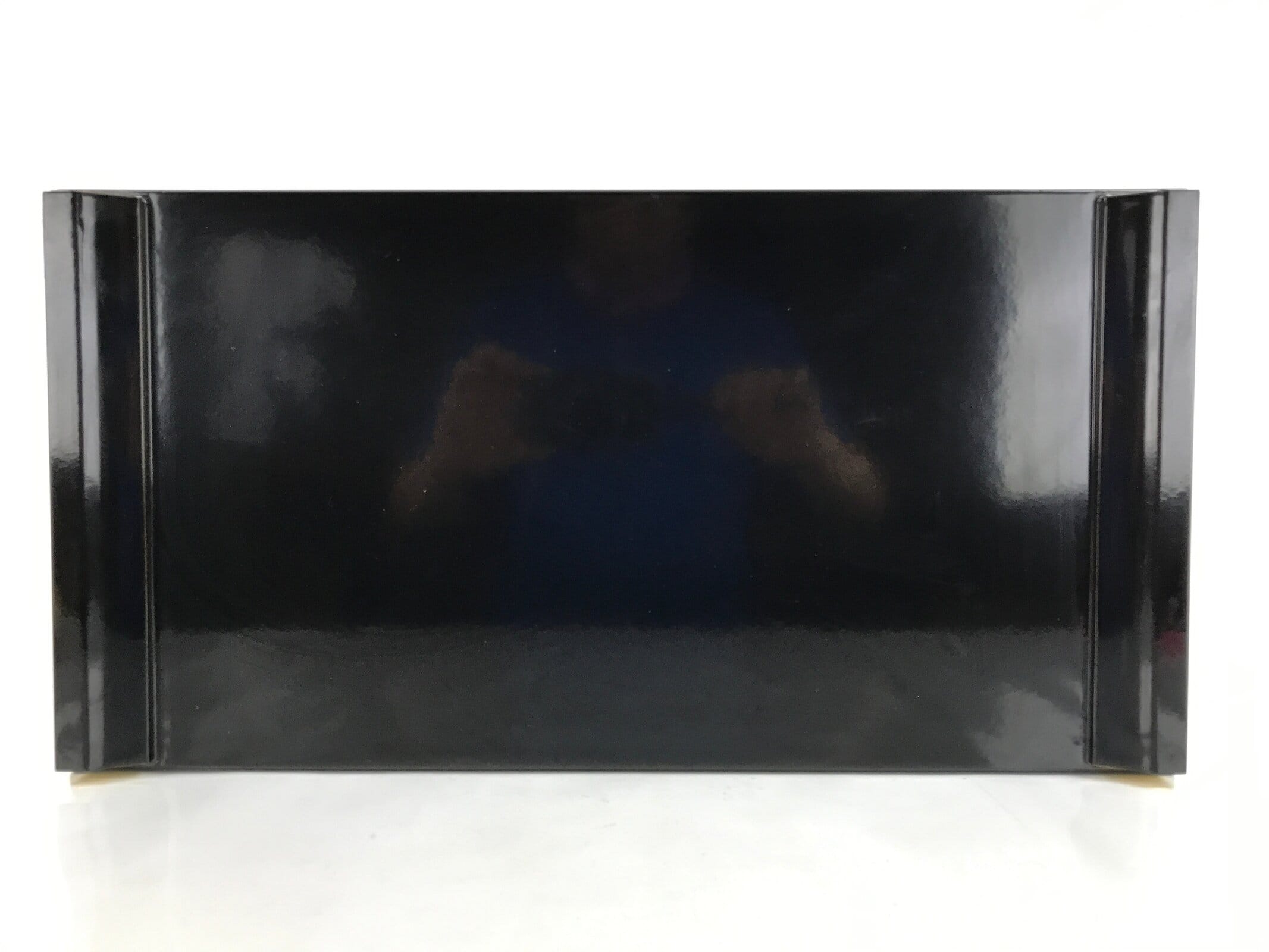 Japanese Buddhist Altar Fitting Lacquer Kyozukue Offering Table Black Gold BA371