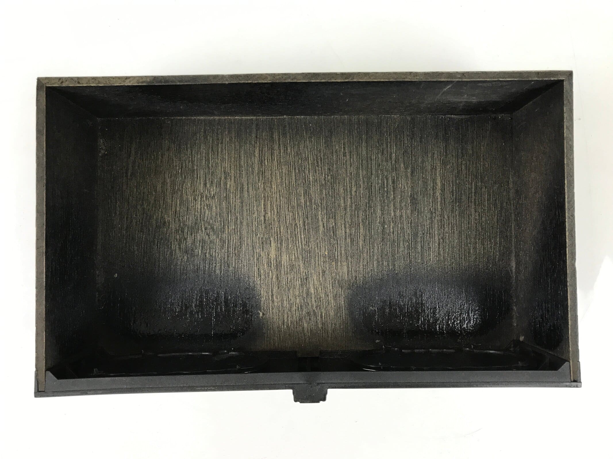 Japanese Buddhist Altar Fitting Lacquer Kyozukue Offering Table Black Gold BA498