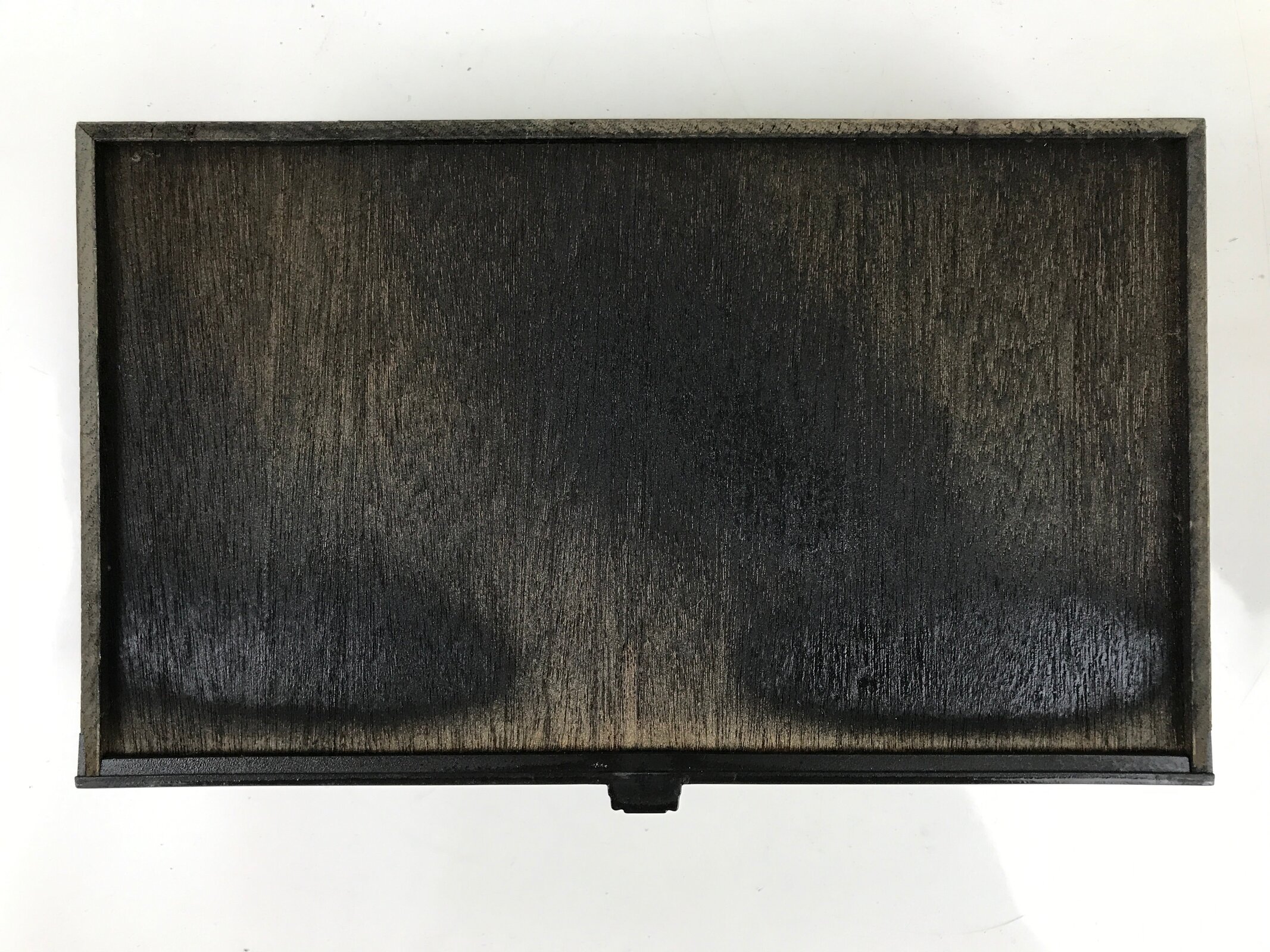 Japanese Buddhist Altar Fitting Lacquer Kyozukue Offering Table Black Gold BA498