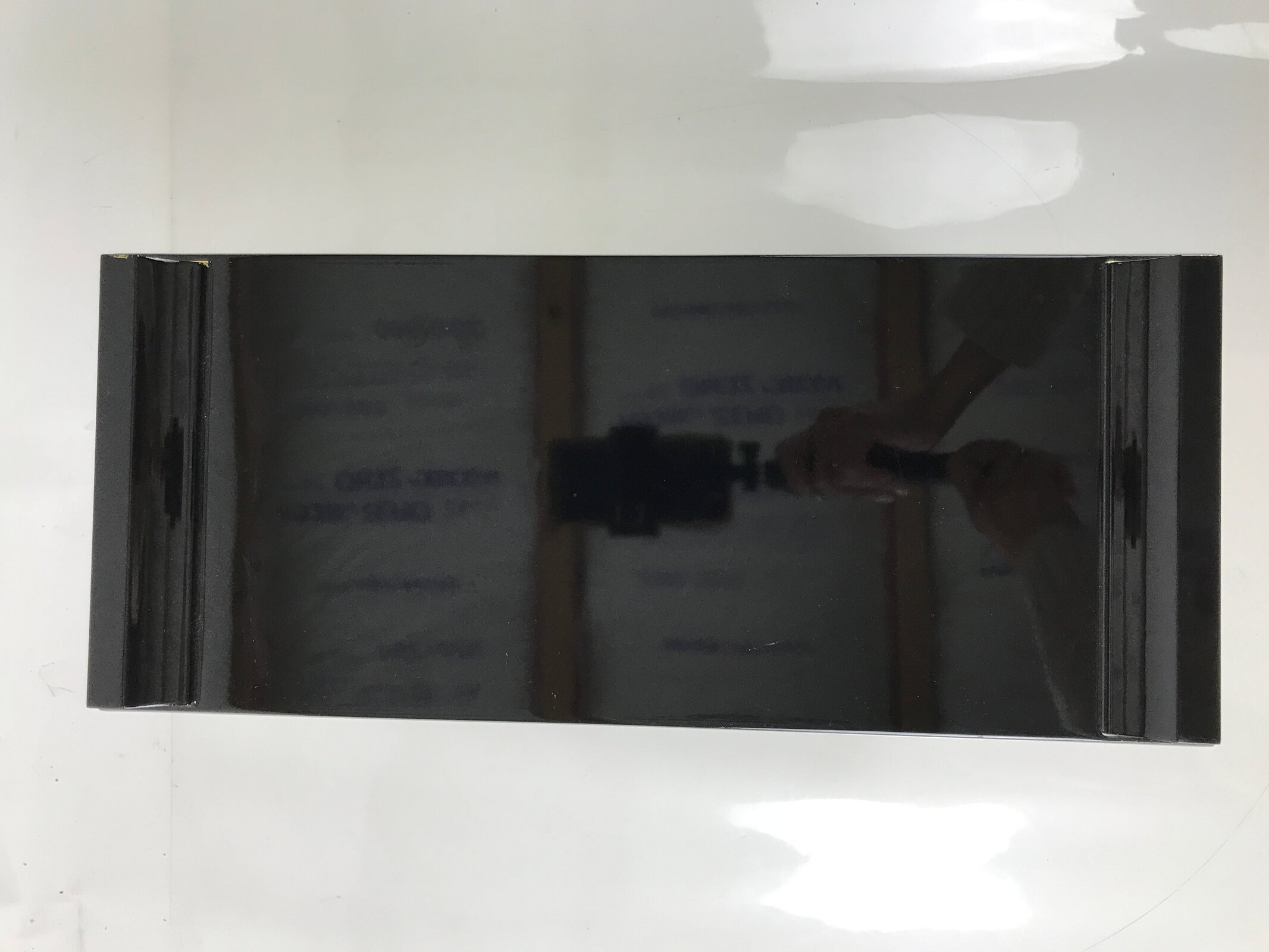 Japanese Buddhist Altar Fitting Lacquer Kyozukue Offering Table Black Gold BA577