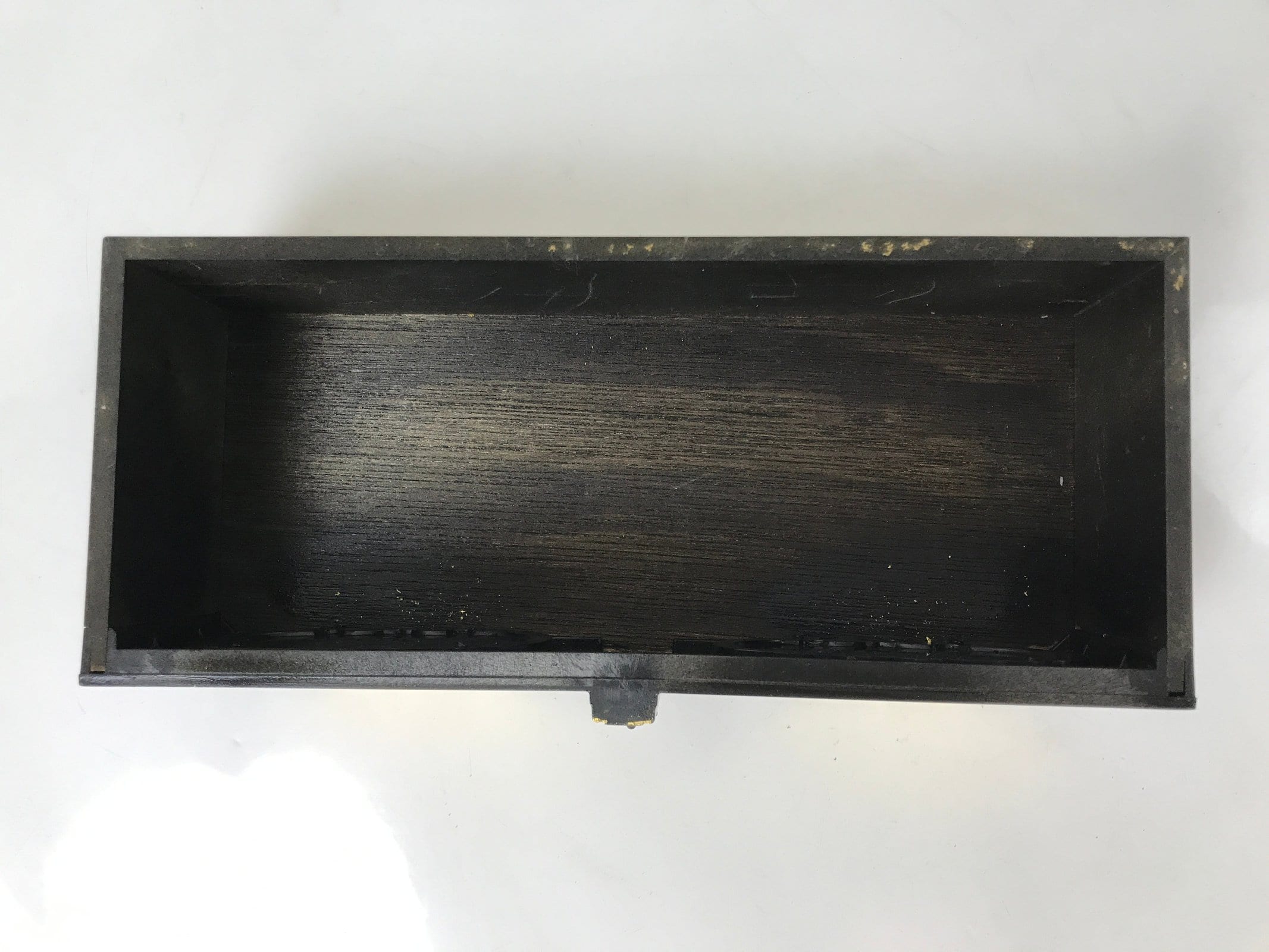 Japanese Buddhist Altar Fitting Lacquer Kyozukue Offering Table Black Gold BA577