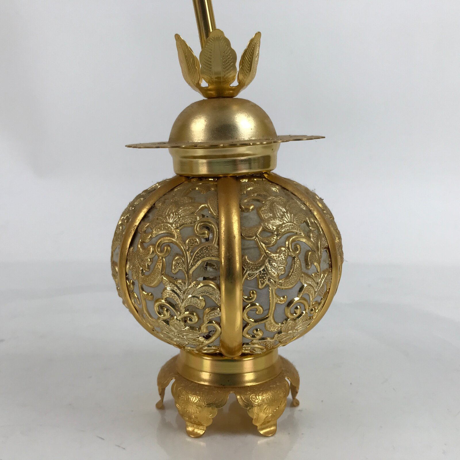 Japanese Buddhist Altar Fitting Metal Butsudan Hanging Lantern Tsuri Toro BA347