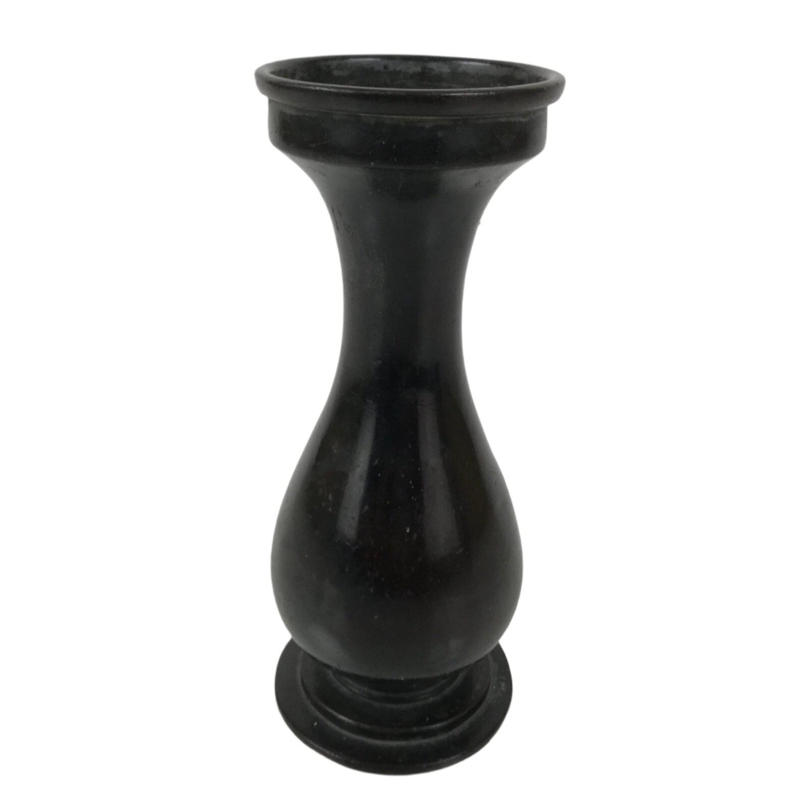 Japanese Buddhist Altar Fitting Metal Flower Vase Hanatate Butsugu Brown BA725