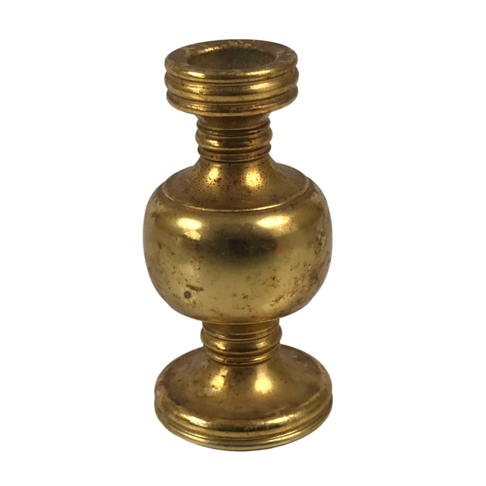 Japanese Buddhist Altar Fitting Metal Flower Vase Hanatate Butsugu Gold BA647