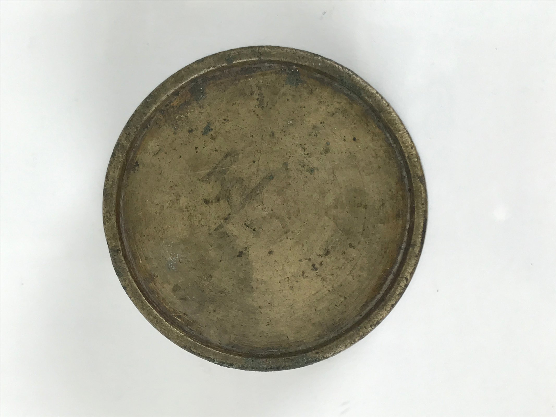 Japanese Buddhist Altar Fitting Metal Incense Burner Vtg Koro Cup Gold BA814