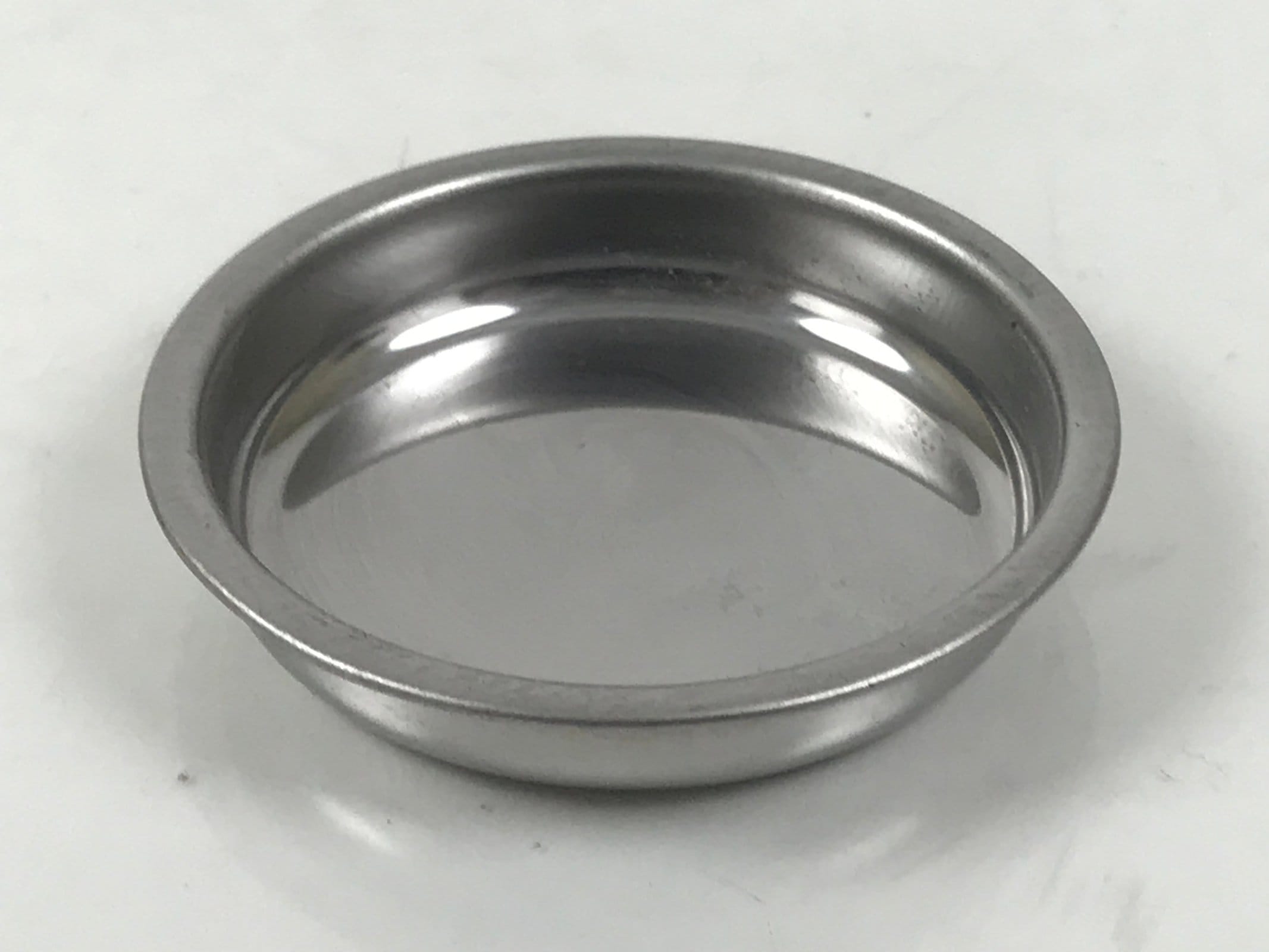 Japanese Buddhist Altar Fitting Metal Rice Offering Cup Vtg Butsugu Brown BA670