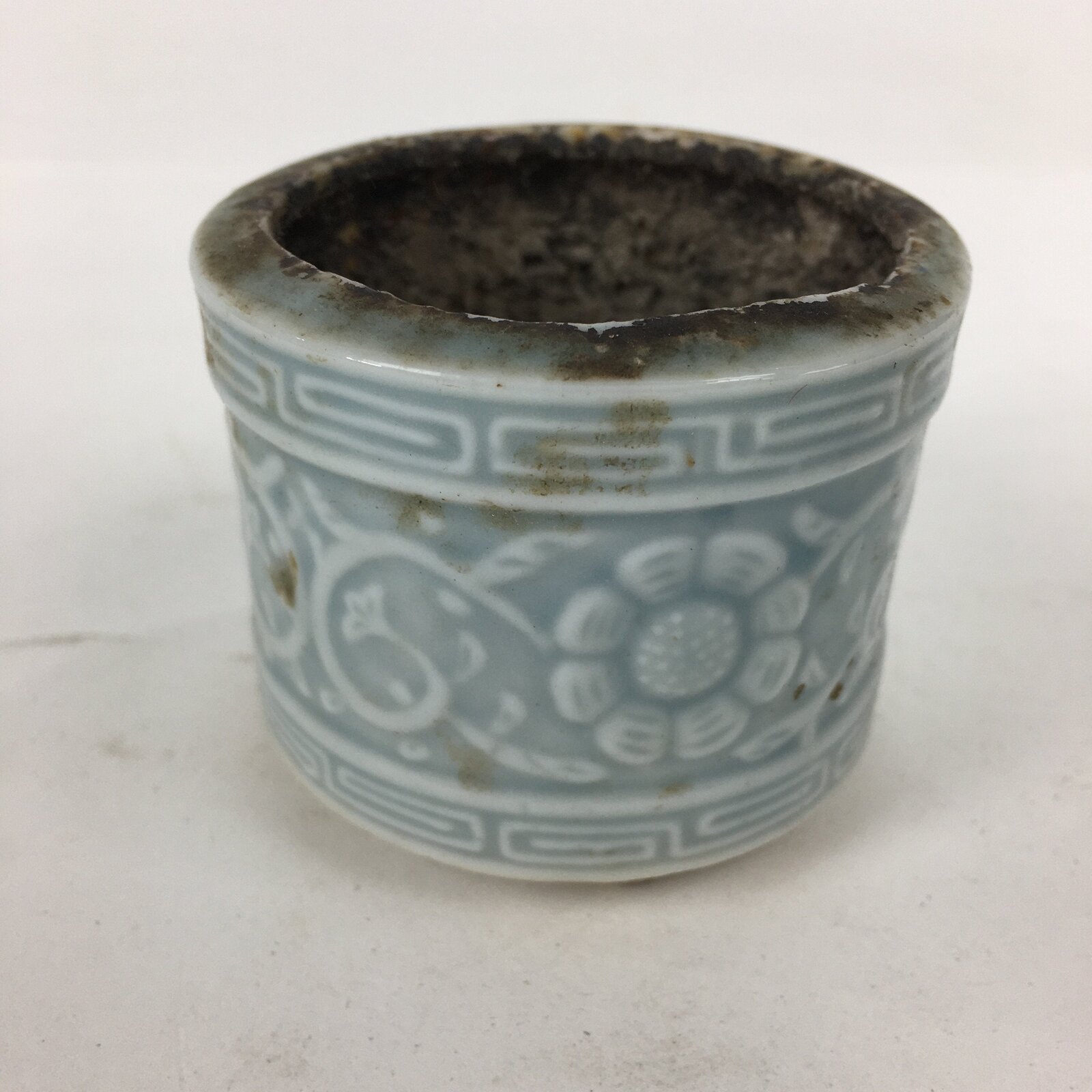 Japanese Buddhist Altar Fitting Porcelain Incense Burner Vtg Koro Butsudan BU587