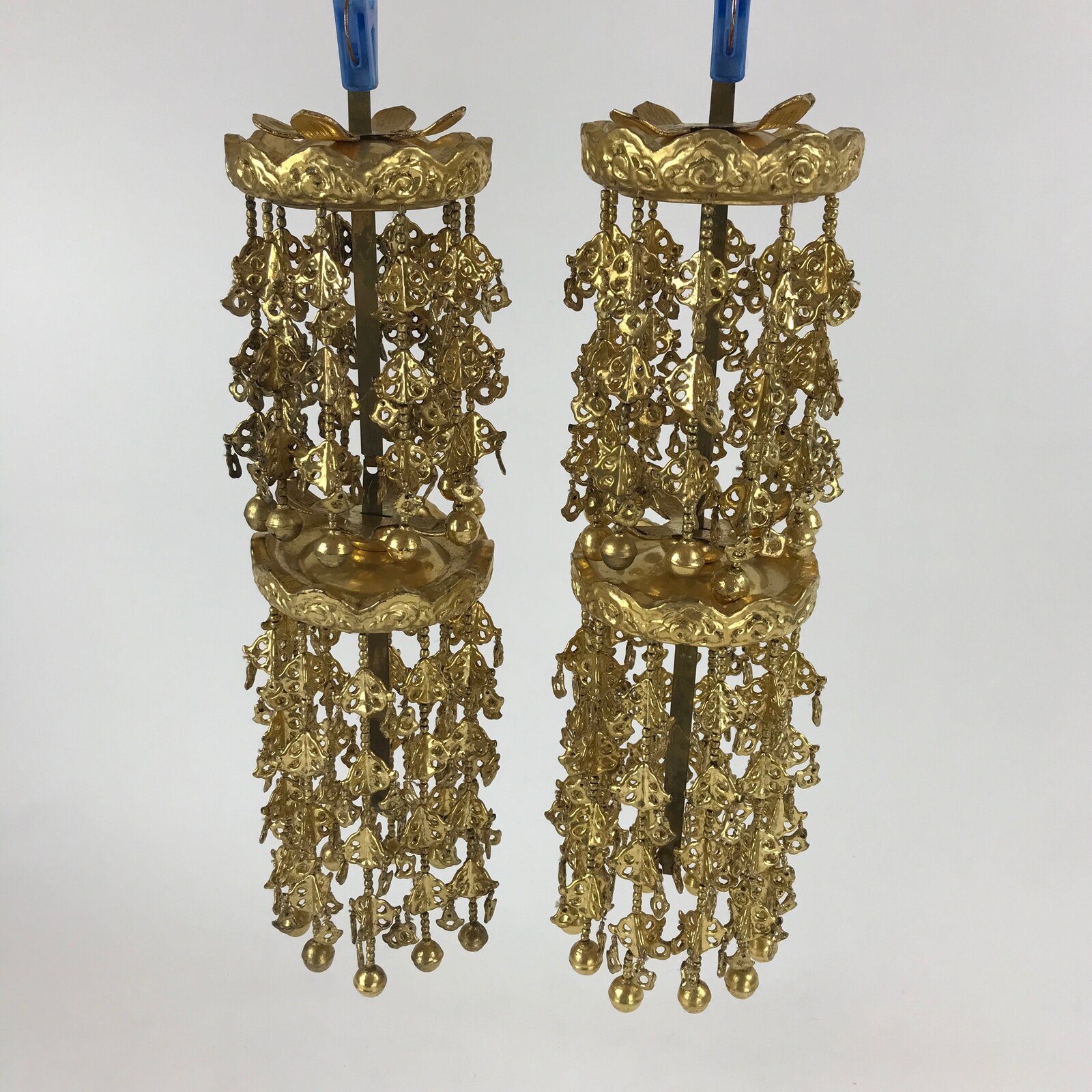 Japanese Buddhist Altar Fitting Rinto Yoraku Hanging Decoration Butsugu BA167