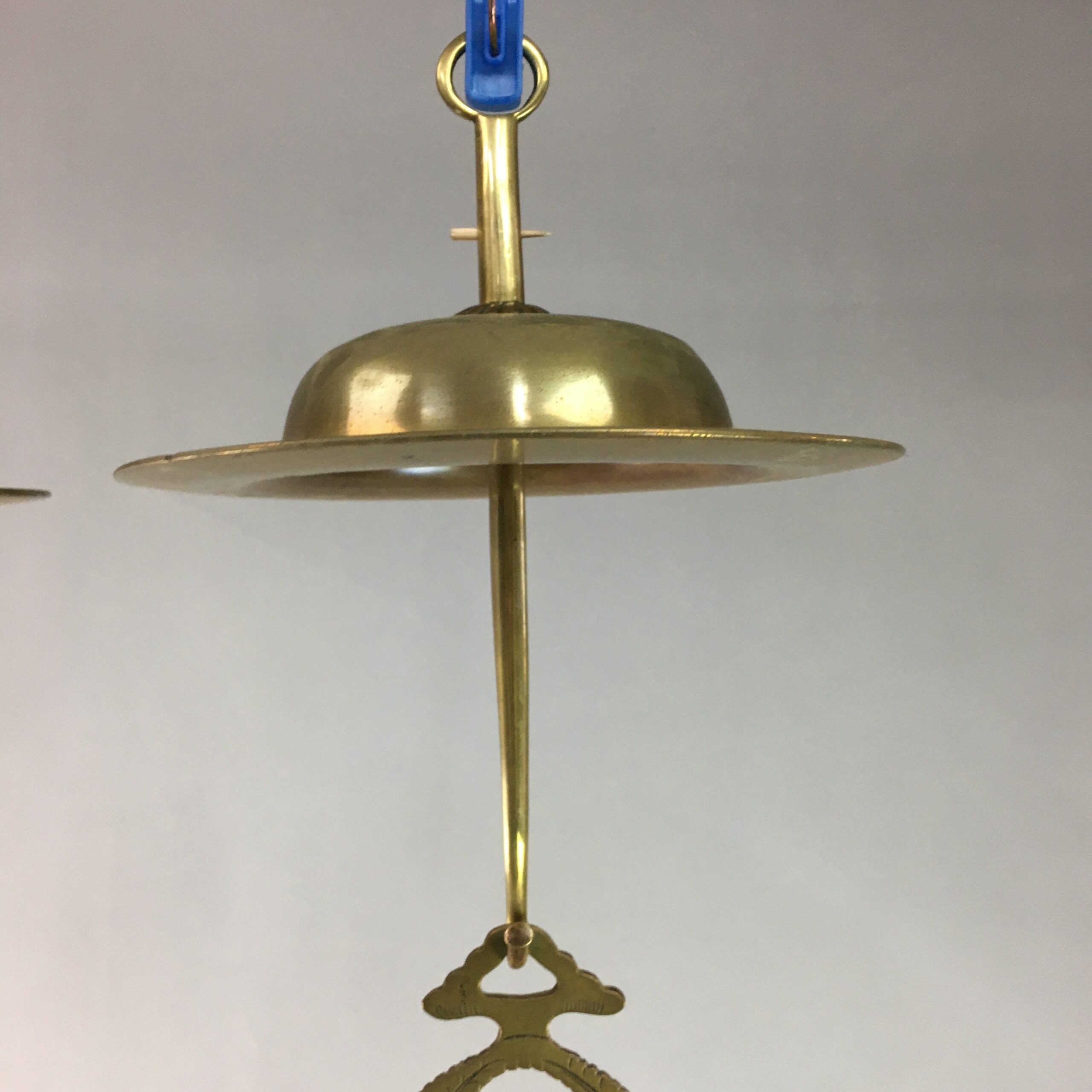 Japanese Buddhist Altar Fitting Vtg Brass Hanging Lantern Rinto Butsudan BU190