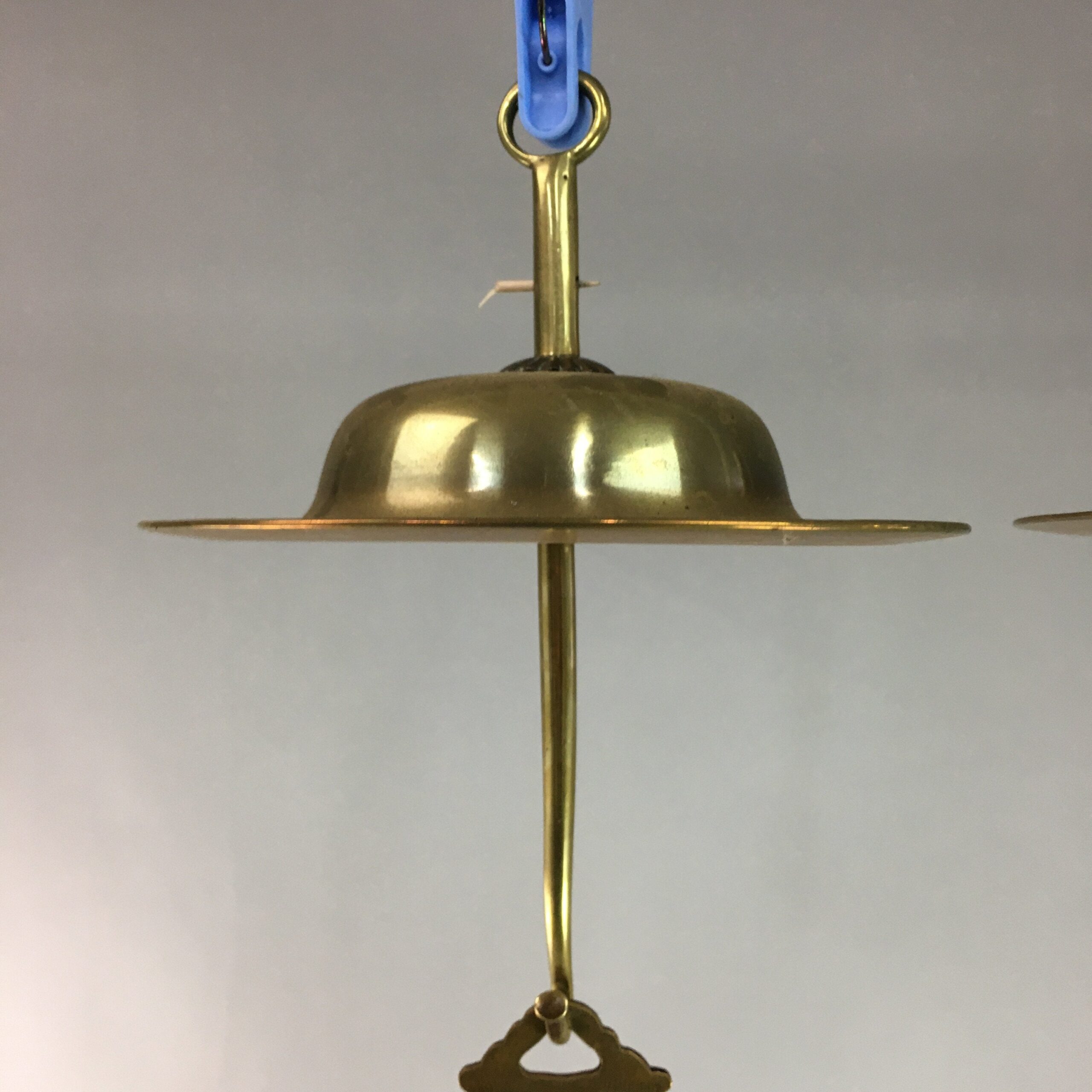 Japanese Buddhist Altar Fitting Vtg Brass Hanging Lantern Rinto Butsudan BU190