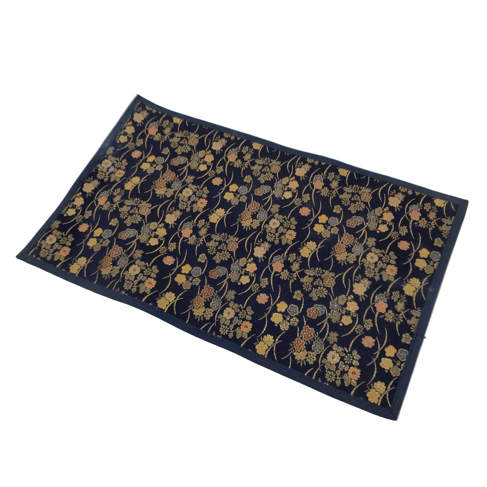 Japanese Buddhist Altar Kyozukue Silk Table Cloth Uchishiki Rectangle Blue BA823