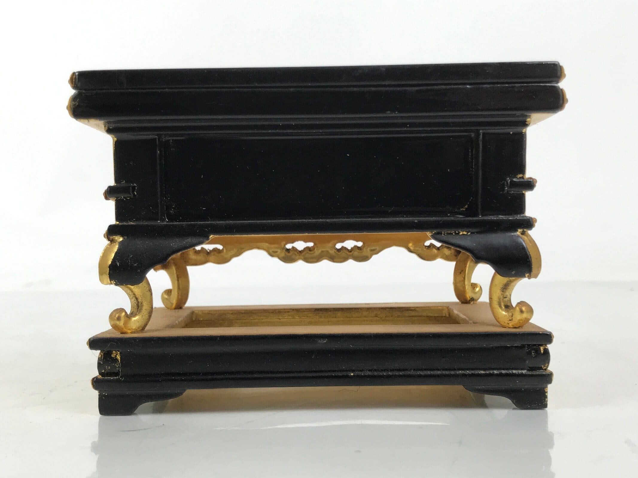 Japanese Buddhist Altar Lacquer Wood Offering Table Uwajoku Maejoku Wakasa BA623