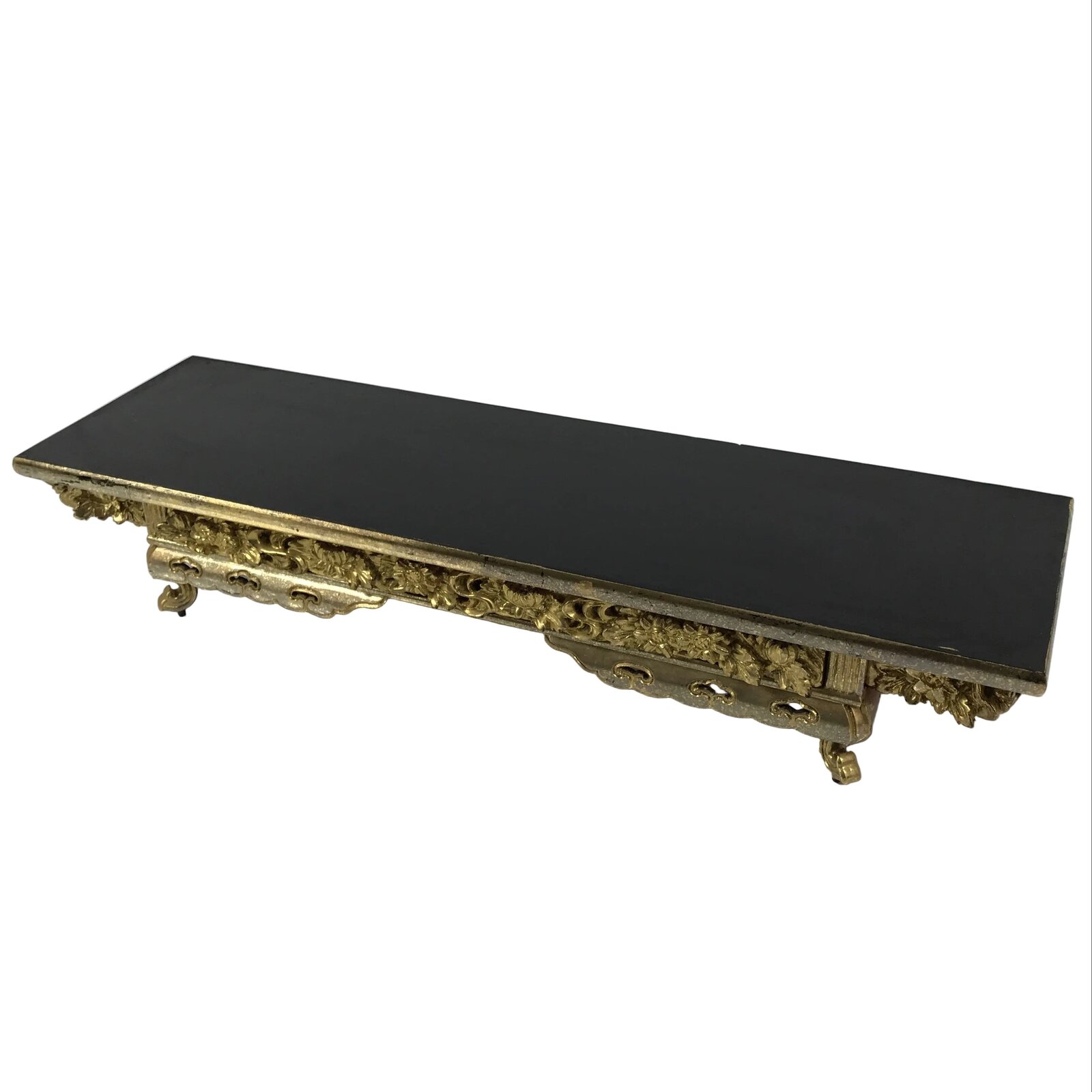 Japanese Buddhist Altar Lacquer Wood Offering Table Vtg Maejoku Red Black BA859